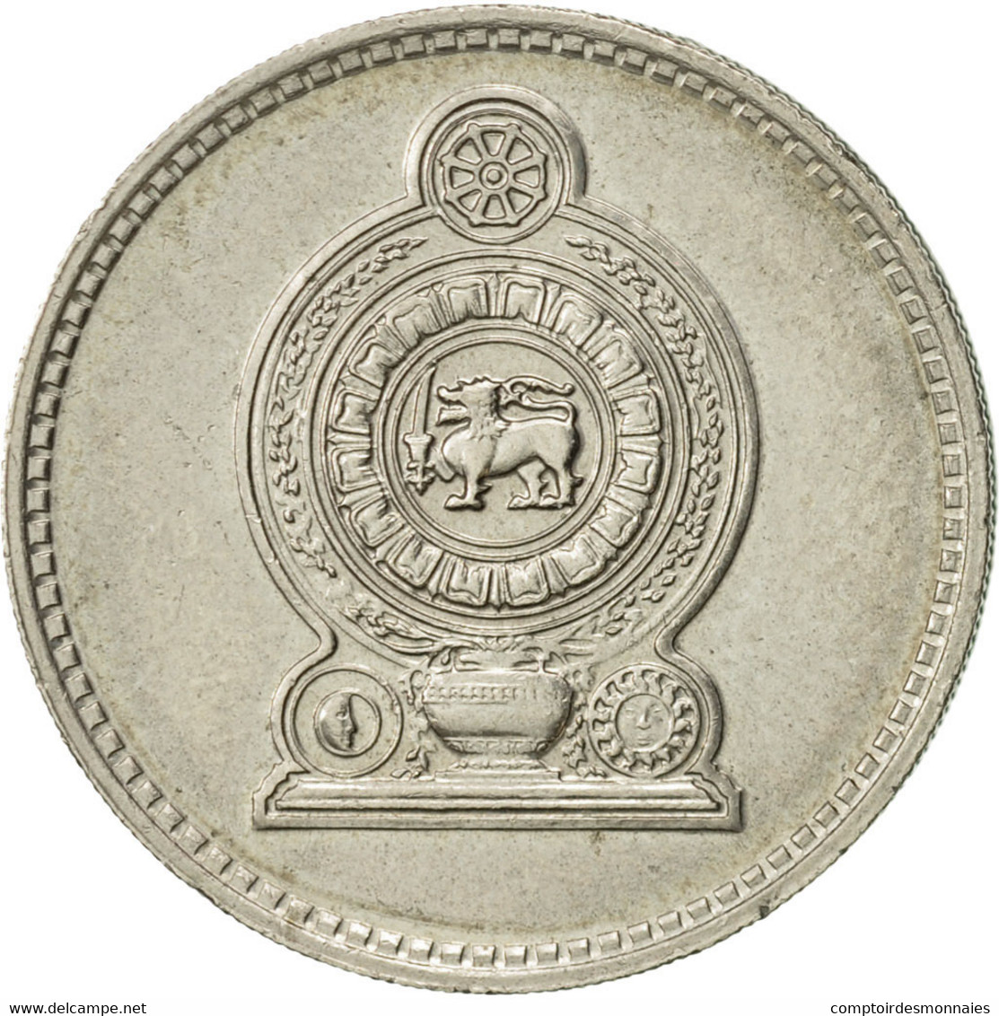 Monnaie, Sri Lanka, 50 Cents, 1975, SUP, Copper-nickel, KM:135.1 - Sri Lanka