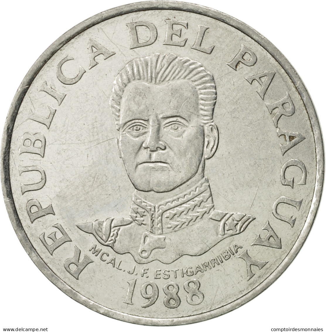 Monnaie, Paraguay, 50 Guaranies, 1988, TTB+, Stainless Steel, KM:169 - Paraguay