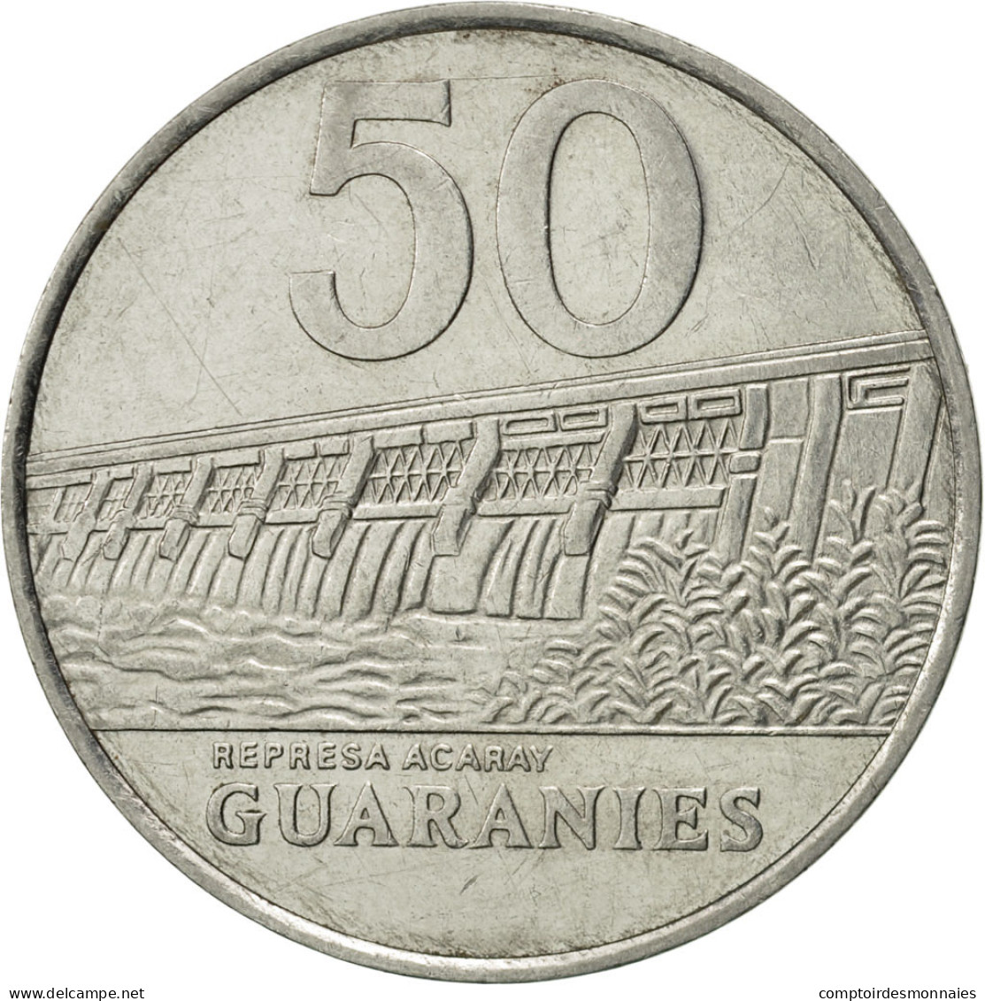 Monnaie, Paraguay, 50 Guaranies, 1988, TTB+, Stainless Steel, KM:169 - Paraguay