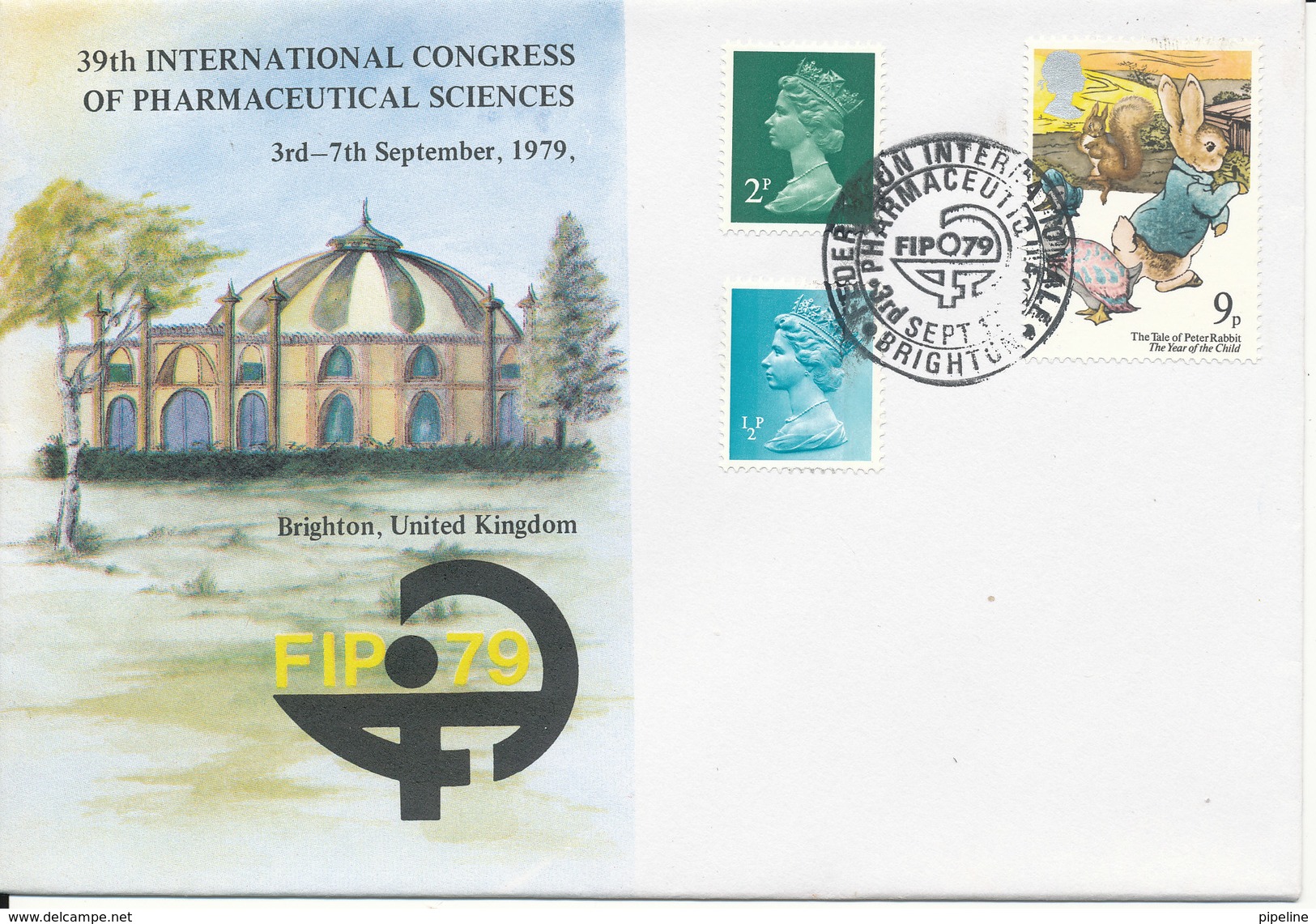 Great Britain Cover 39th International Congress Of Pharmaceutical Sciences FIP 79 Brighton 3-9-1979 With Nice Cachet - Farmacia