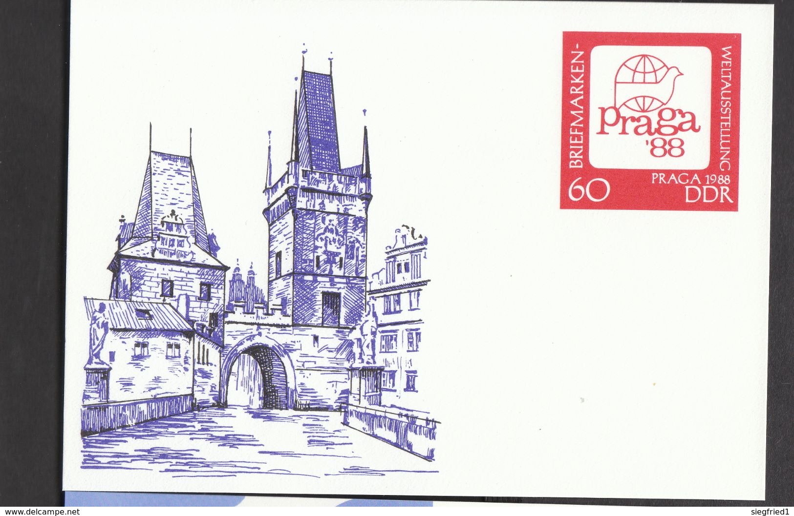 Deutschland DDR  P 99 Praga 1988 - Postcards - Mint