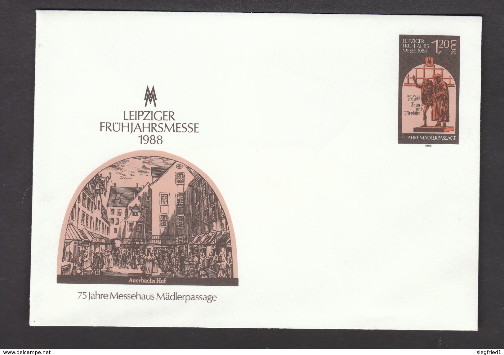 Deutschland DDR  U 8 Leipziger Frühjahrsmesse 1988 - Enveloppes - Neuves