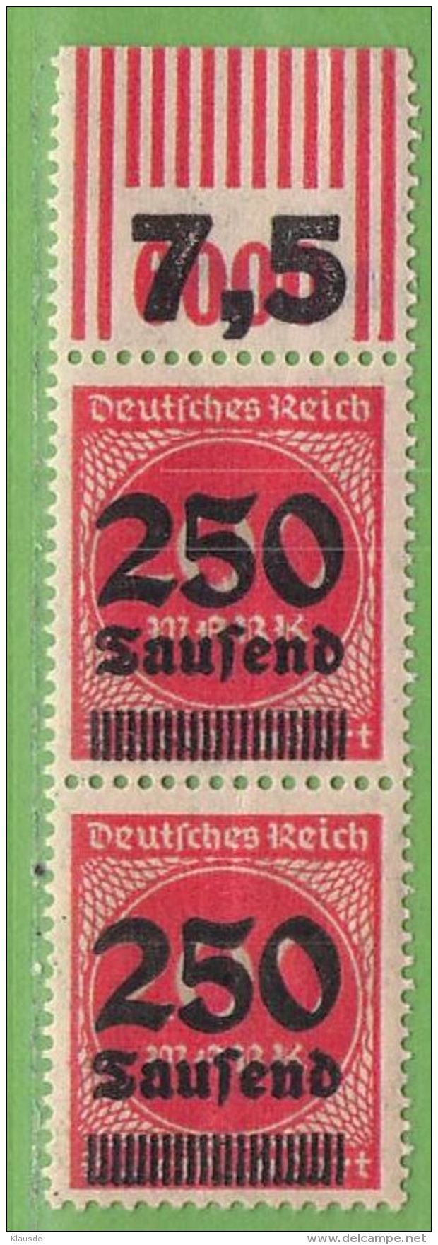 MiNr.292 OR OPD K Stettin Geprüft Deutsches Reich - Other & Unclassified