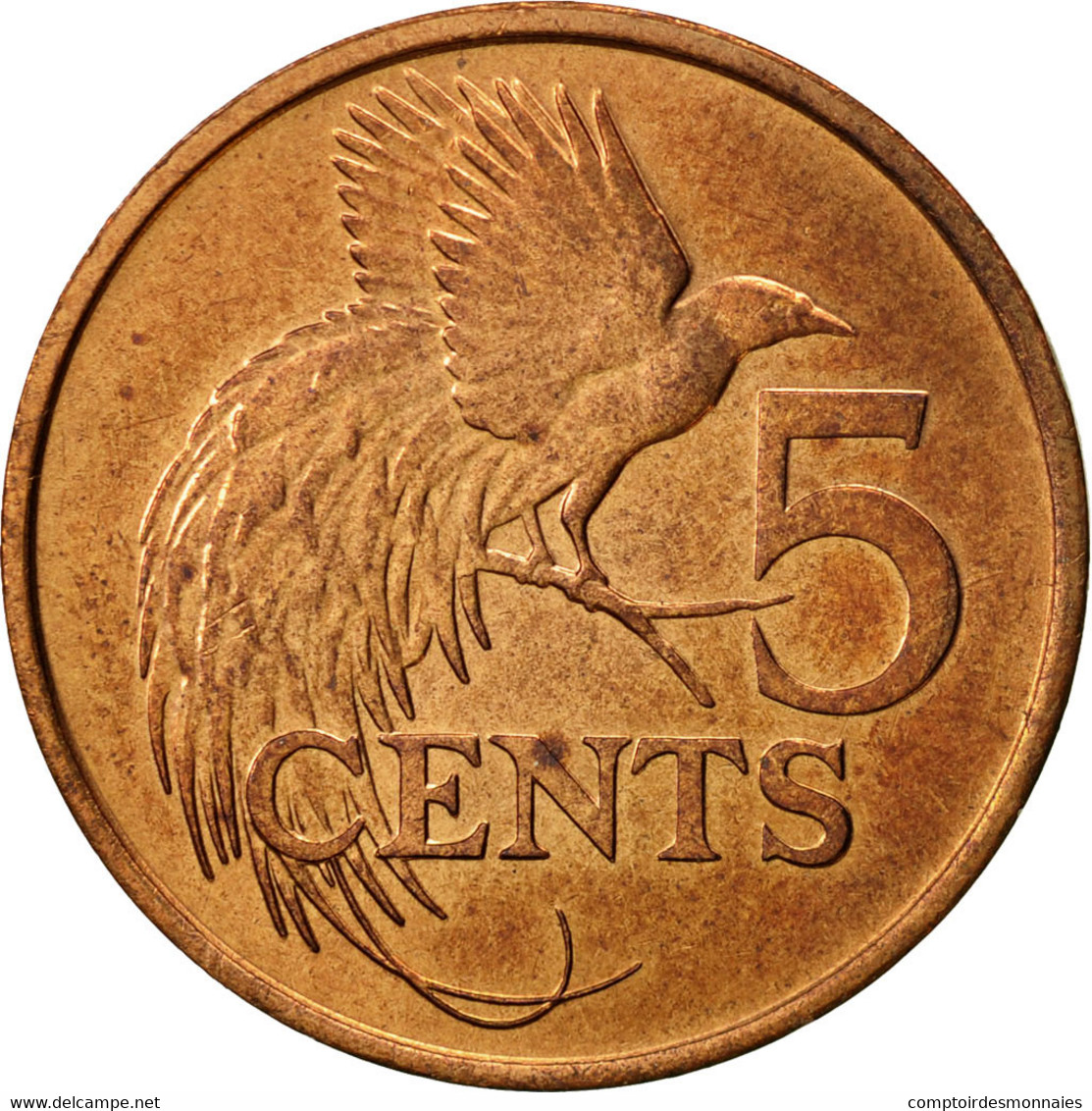Monnaie, TRINIDAD & TOBAGO, 5 Cents, 1995, Franklin Mint, SUP, Bronze, KM:30 - Trinité & Tobago