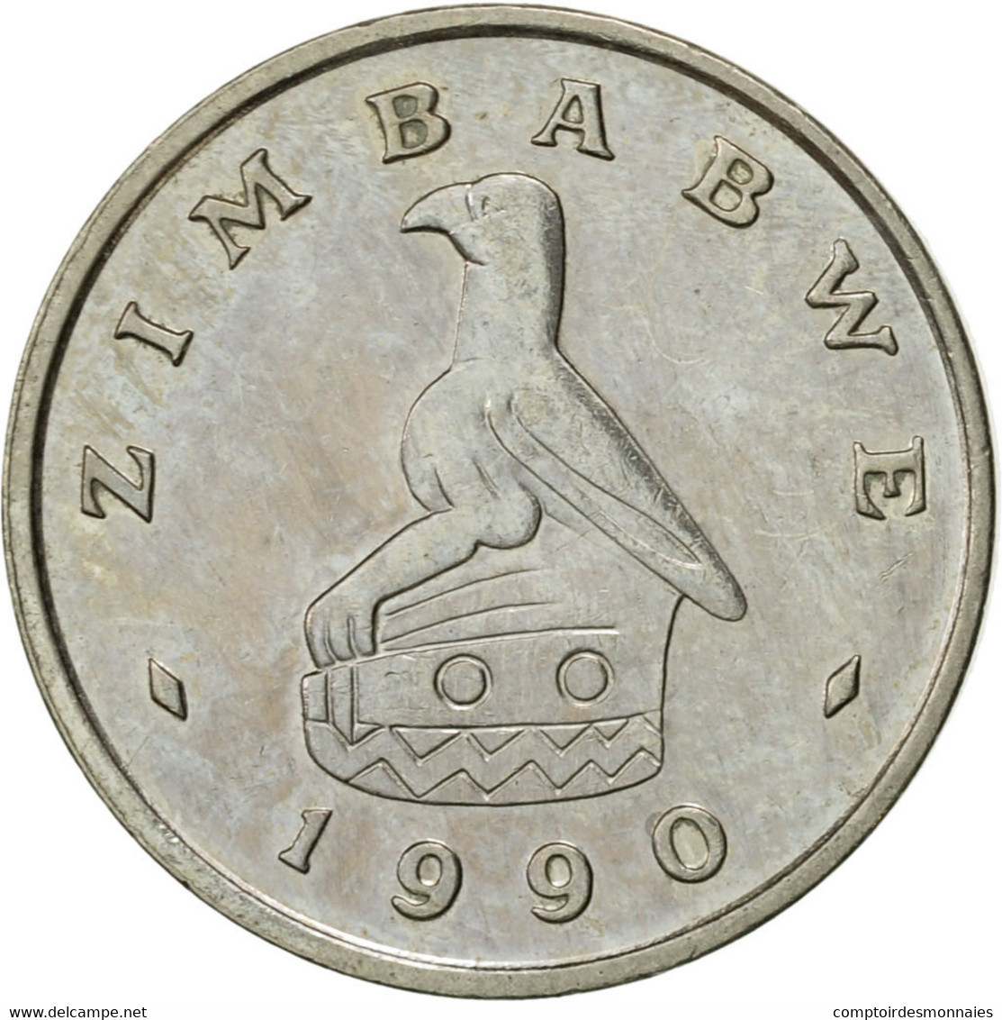 Monnaie, Zimbabwe, 5 Cents, 1990, TTB, Copper-nickel, KM:2 - Zimbabwe