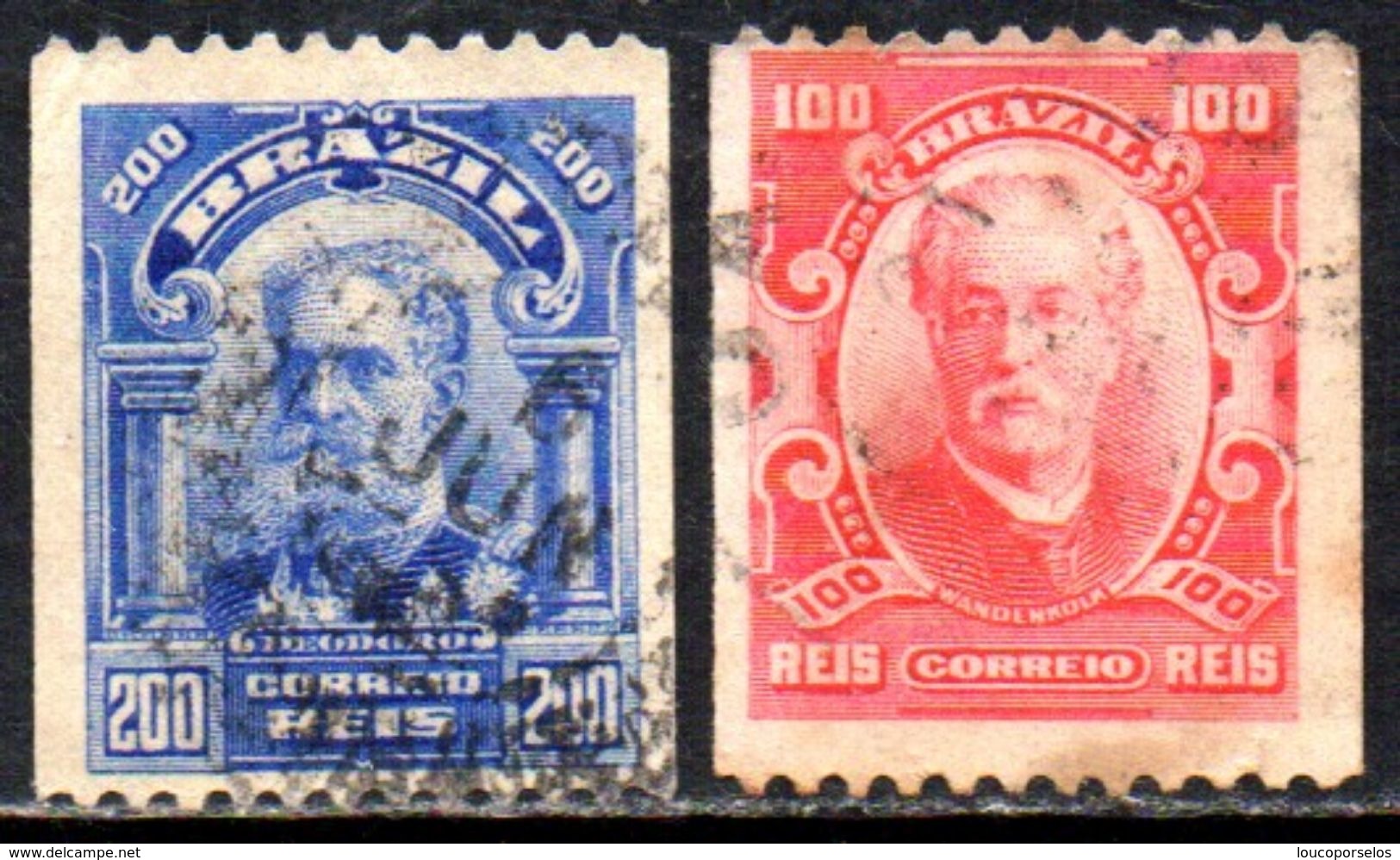 Brasil 139al + 140al Proceres Selo De Bobina U (a) - Used Stamps