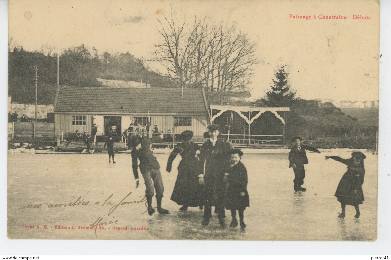 CHANTRAINE - Patinage à CHANTRAINE - Débuts - Chantraine