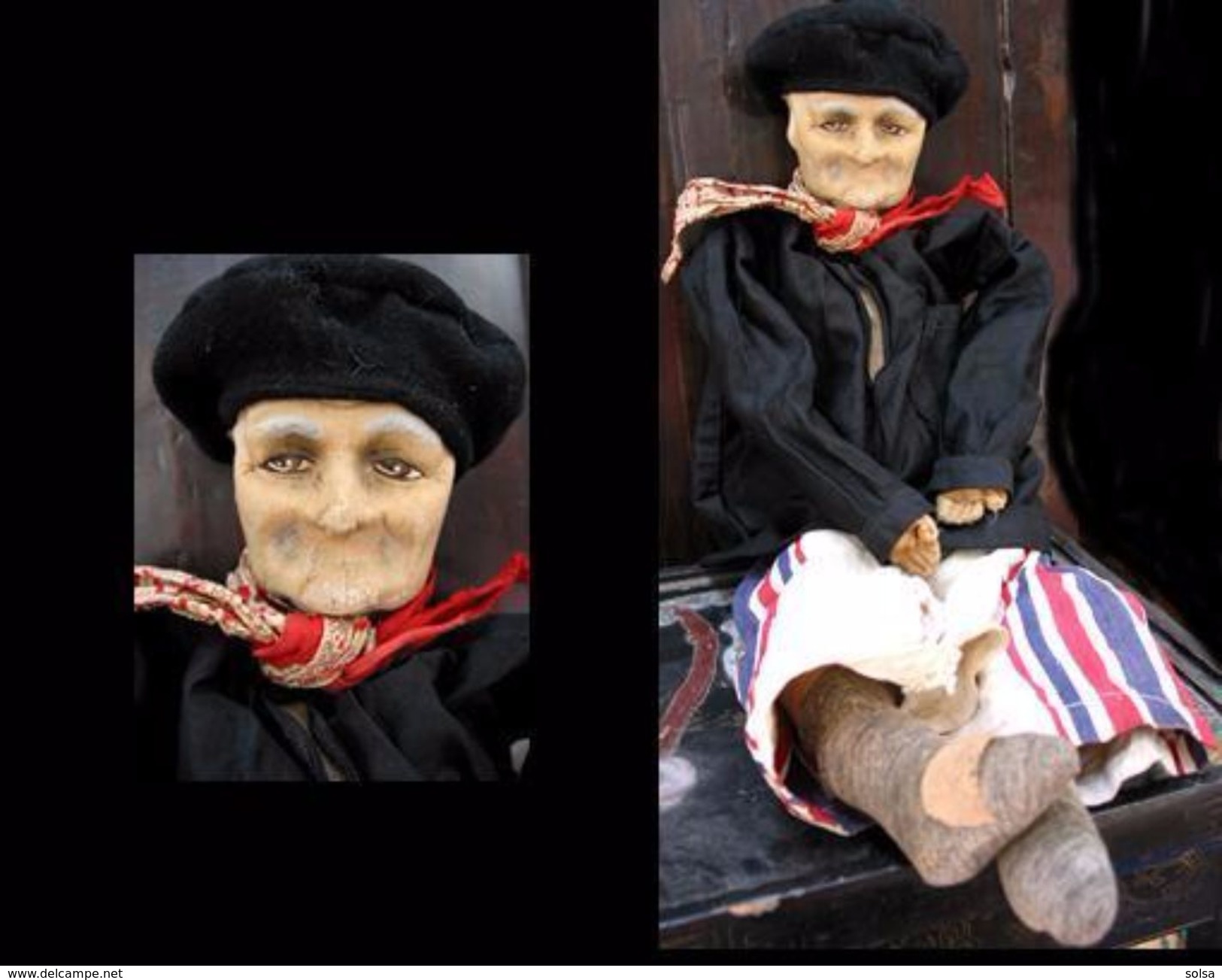 Vieille Poupée Basque / Old Basque Doll - Art Populaire