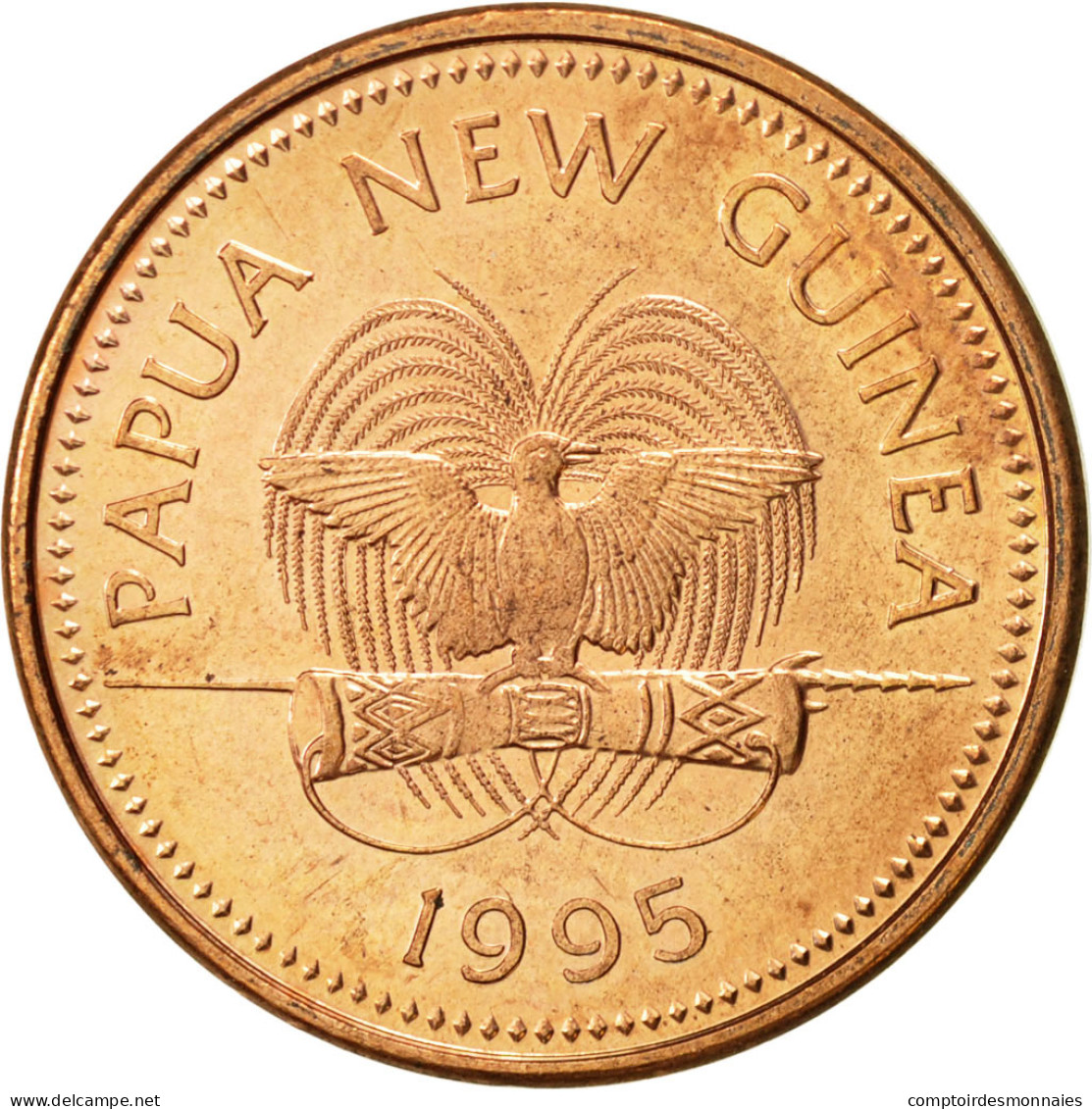 Monnaie, Papua New Guinea, 2 Toea, 1995, SUP, Bronze, KM:2 - Papouasie-Nouvelle-Guinée