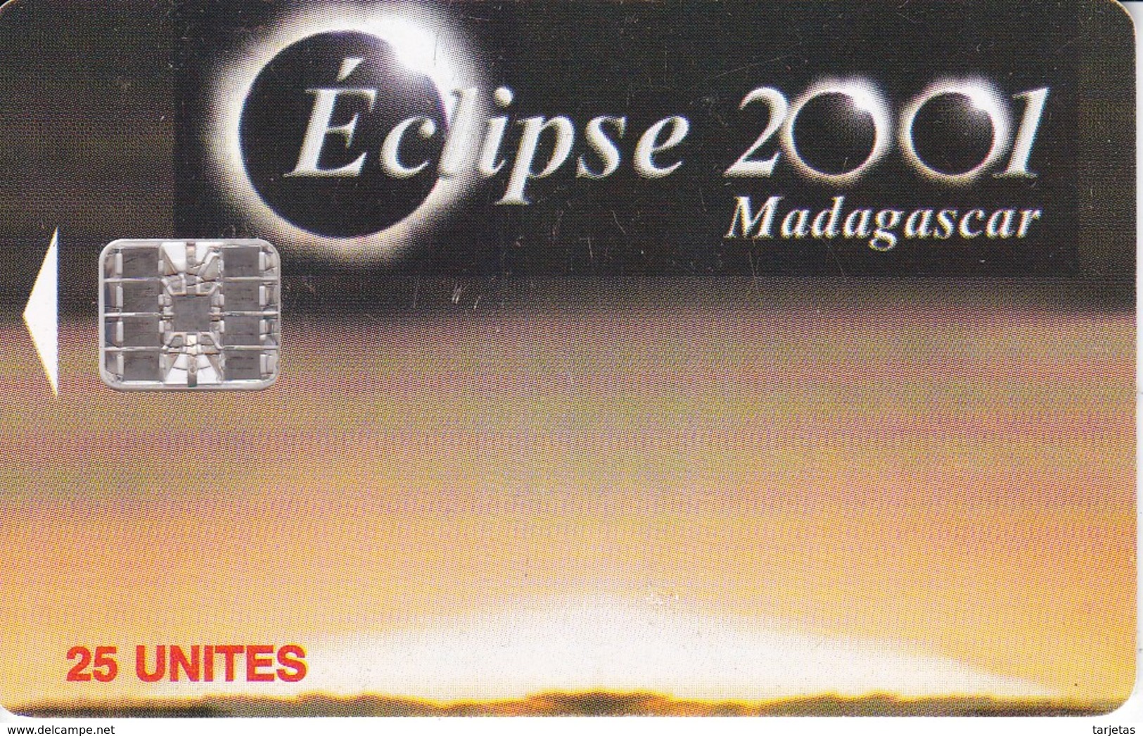 TARJETA DE MADAGASCAR DE EL ECLIPSE DEL AÑO 2001 - Madagascar