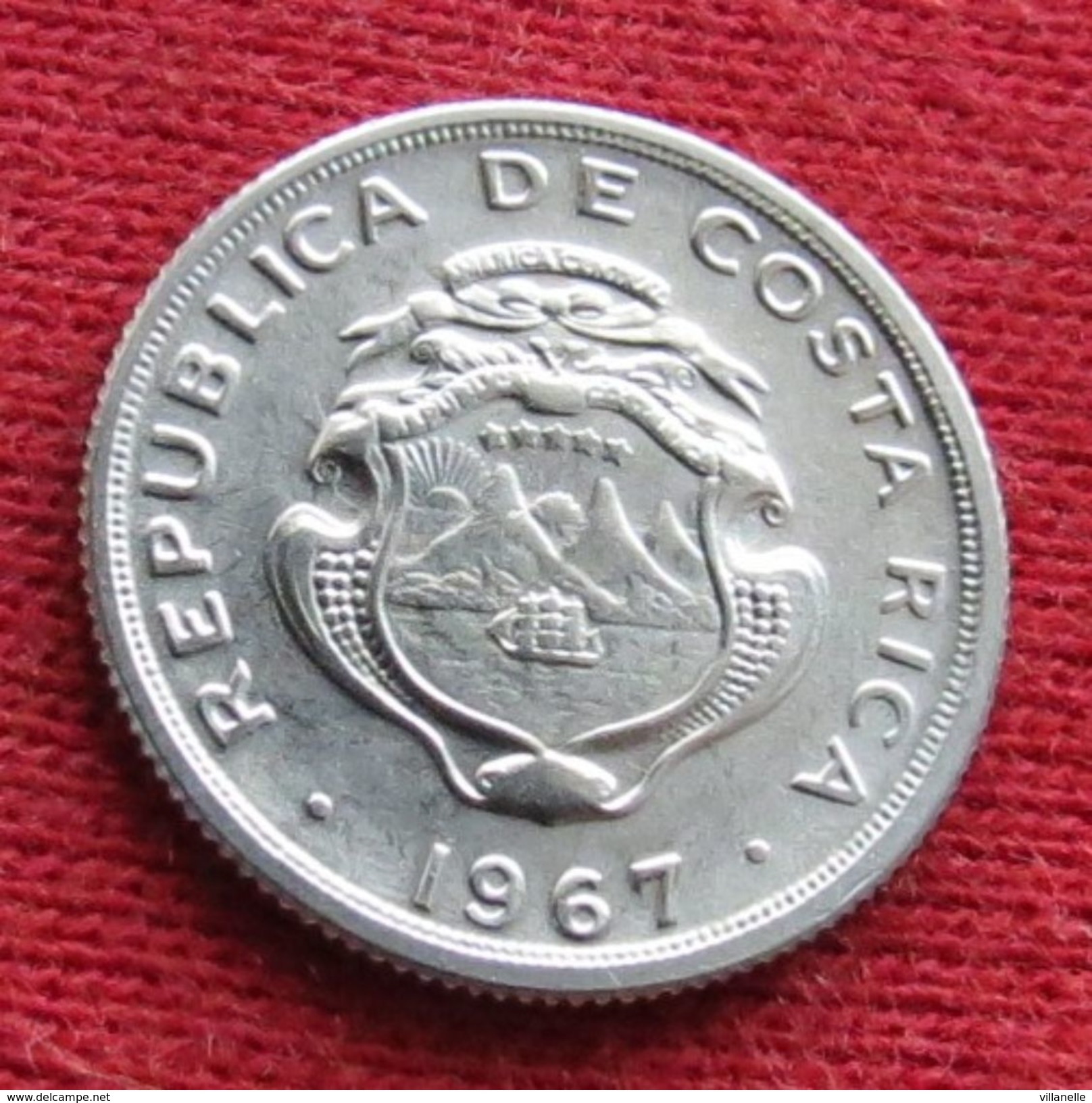 Costa Rica 10 Centimos 1967 KM# 185.1a - Costa Rica