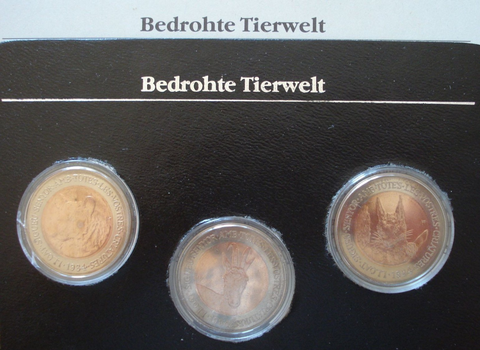 (J) ANDORRA: Mint Set 3 Bimetallic Coins 1984 BU (198)    LIQUIDATION SALE!!!!! - Andorre