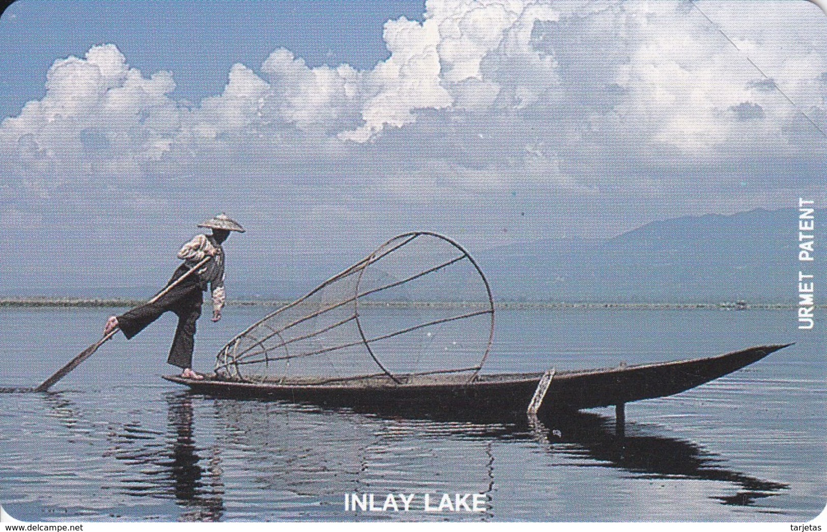 TARJETA URMET DE MYANMAR DE UN PESCADOR (INLAY LAKE) NUEVA-MINT - Myanmar (Burma)