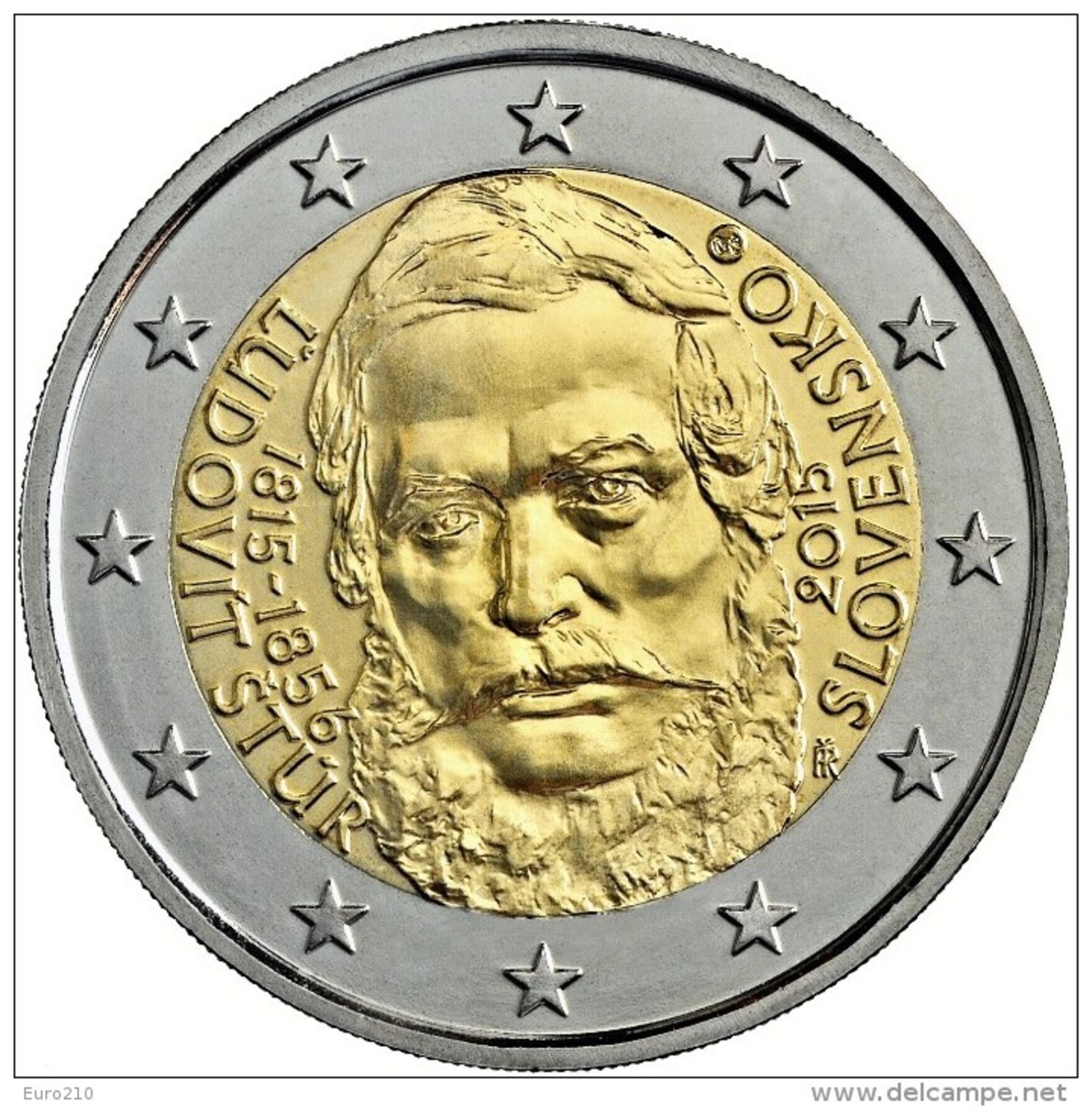 SLOVAKIA / SLOVAQUIE - 2 Euro 2015 -Le 200e Anniversaire De La Naissance De &#x13D;udovít &Scaron;túr  - Disponibles!!! - Slovakia