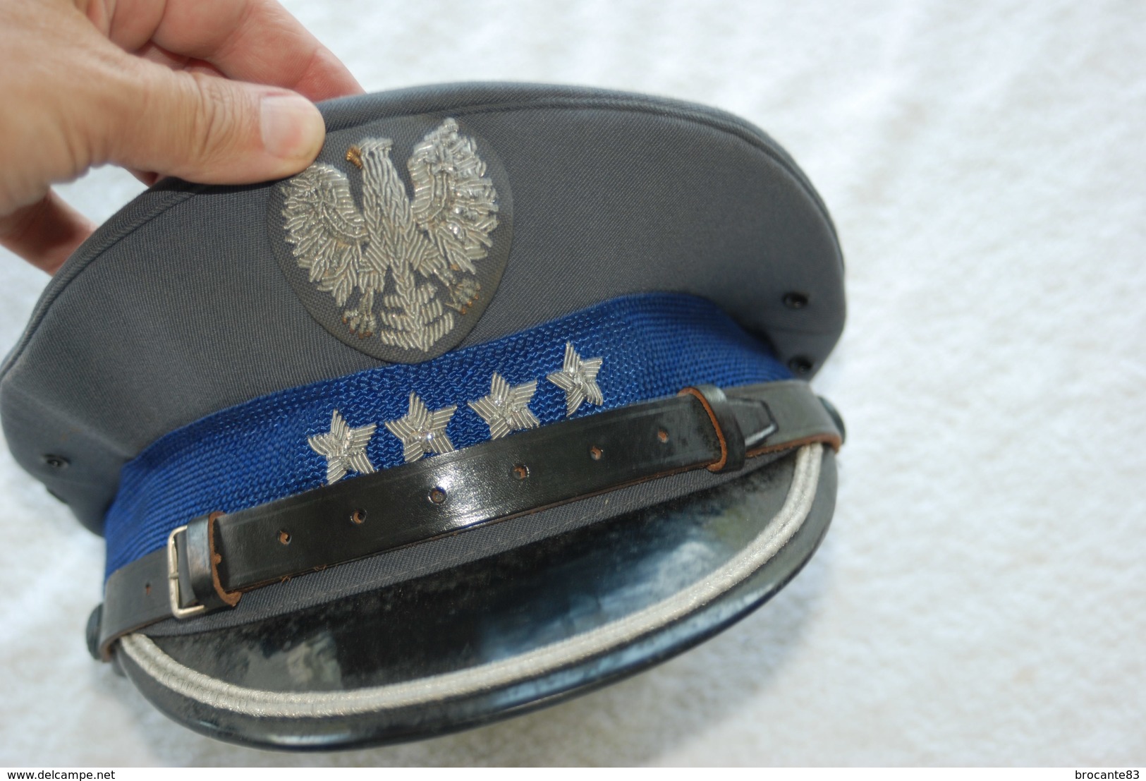 Casquette De Policier Pologne Taille 56 - Casques & Coiffures