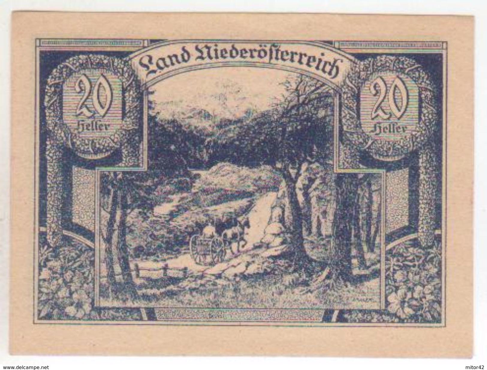 179-Banconote-Carta Moneta Di Emergenza-NOTGELD-Austria-Osterraich-Emergency Money-20 Heller-1920. - Austria