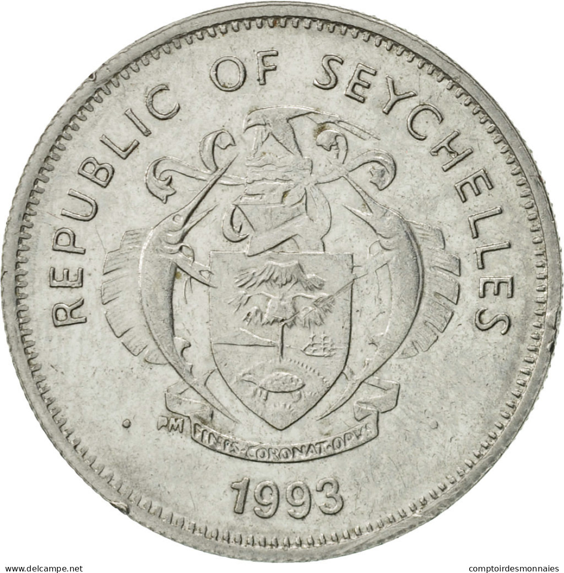 Monnaie, Seychelles, 25 Cents, 1993, Pobjoy Mint, SUP, Nickel Clad Steel, KM:49a - Seychelles