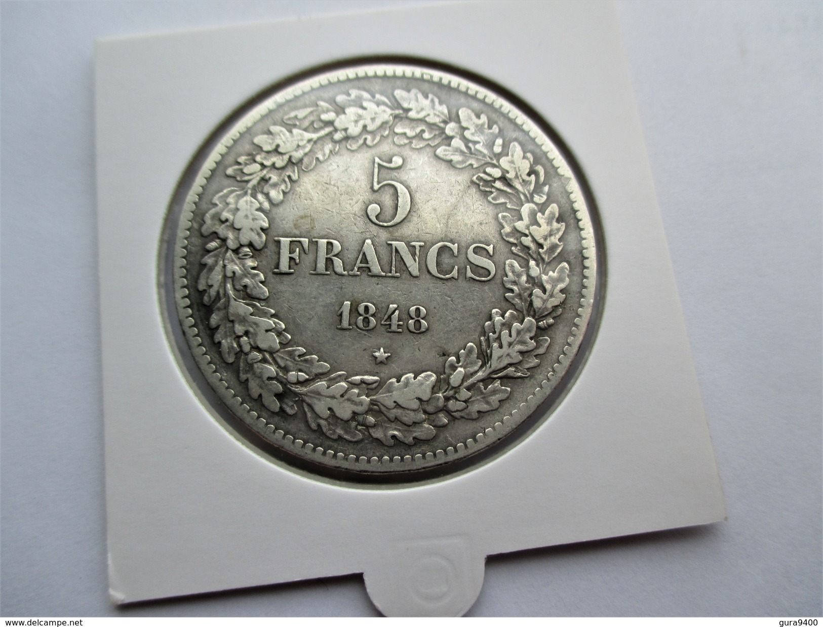 Belgique 5 Francs, 1848 - 5 Francs