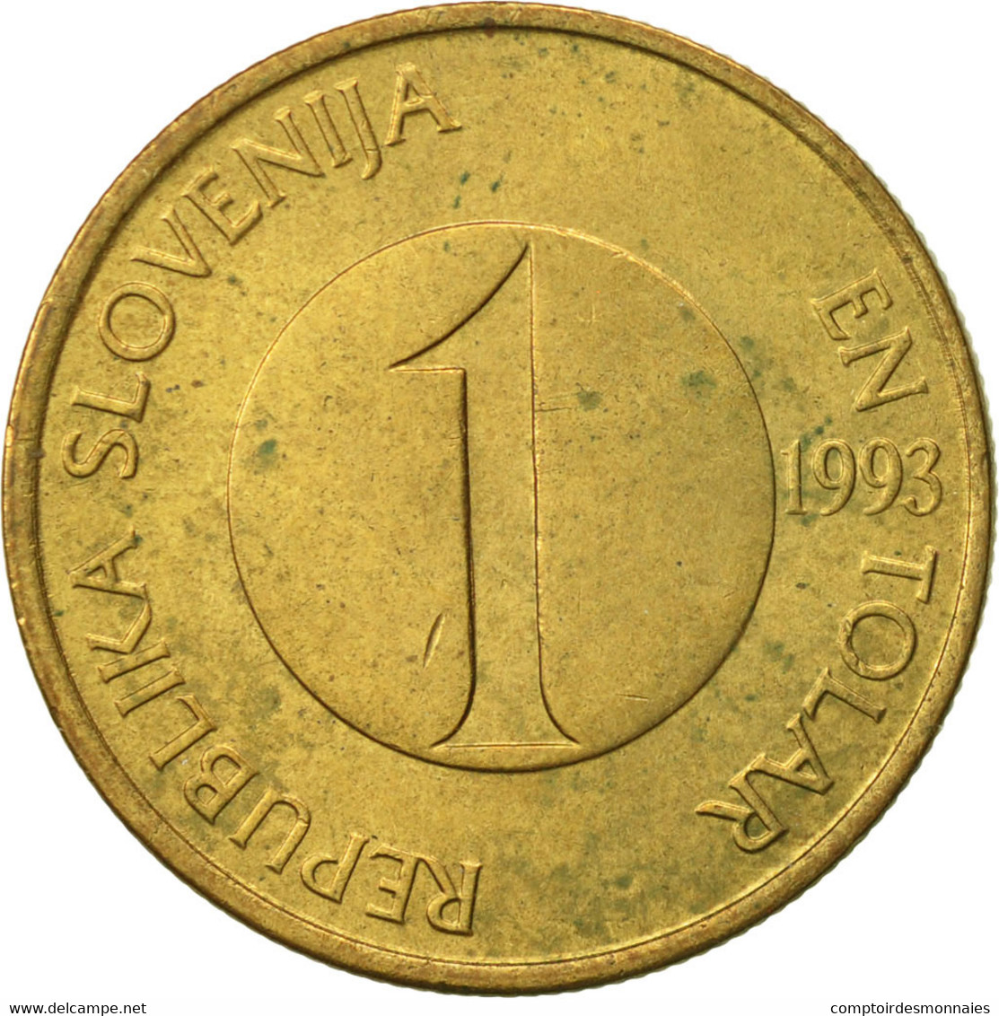 Monnaie, Slovénie, Tolar, 1993, TTB, Nickel-brass, KM:4 - Slovenia