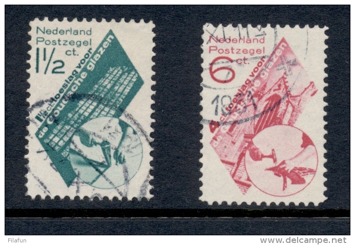 Nederland - 1931 - 1,5 En 6 Cent Goudse Glazen, NVPH 238/9 - Oblitérés