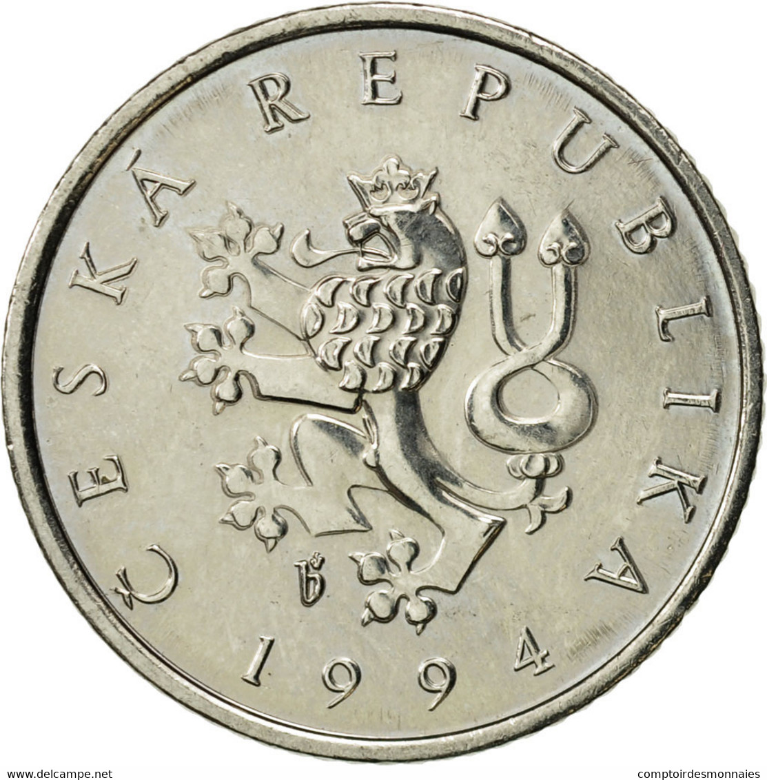 Monnaie, République Tchèque, Koruna, 1994, SUP, Nickel Plated Steel, KM:7 - Tchéquie