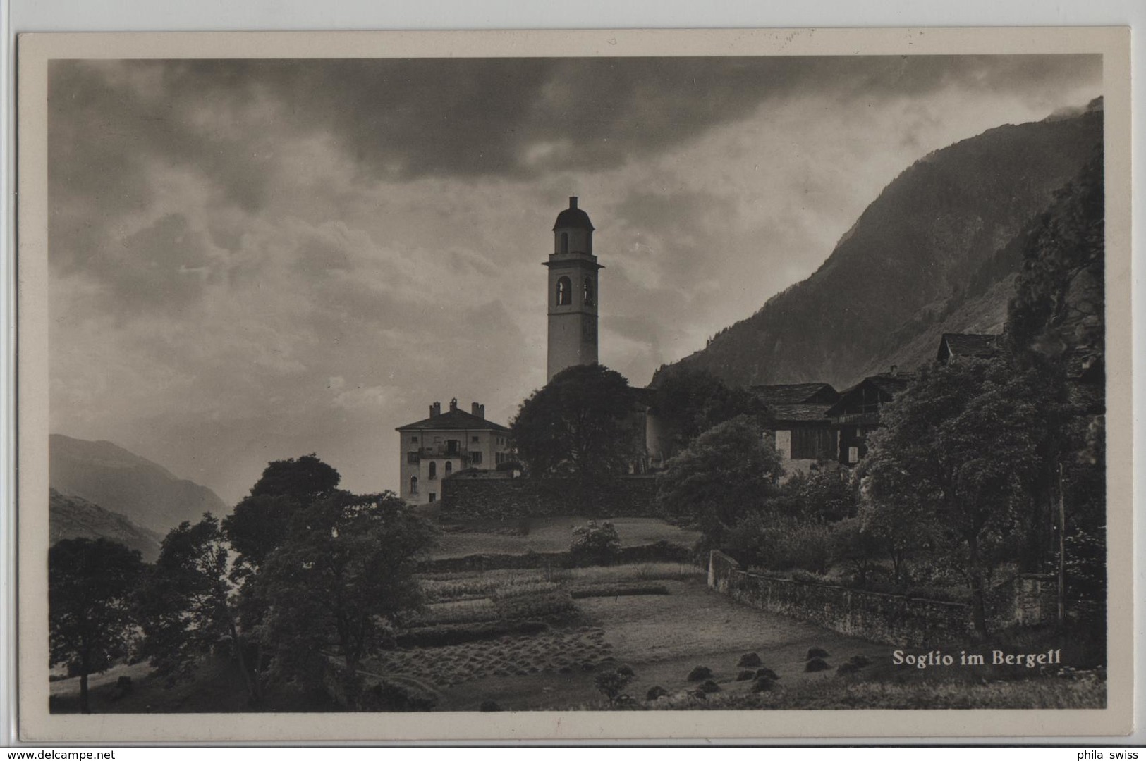 Soglio Im Bergell - Photo: J. Gaberell No. 4009 - Soglio