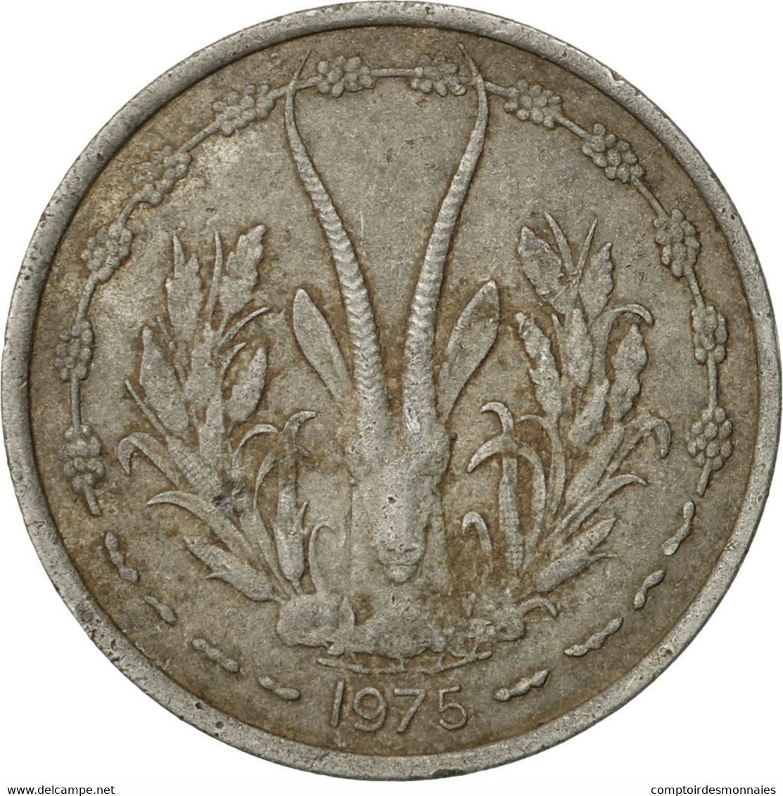 Monnaie, West African States, Franc, 1975, Paris, TB, Aluminium, KM:3.1 - Elfenbeinküste