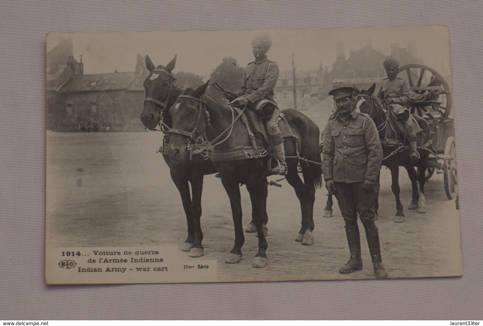 1914 Voiture De Guerre De L'Armée Indienne, Indian Army War Cart - Guerre 1914-18