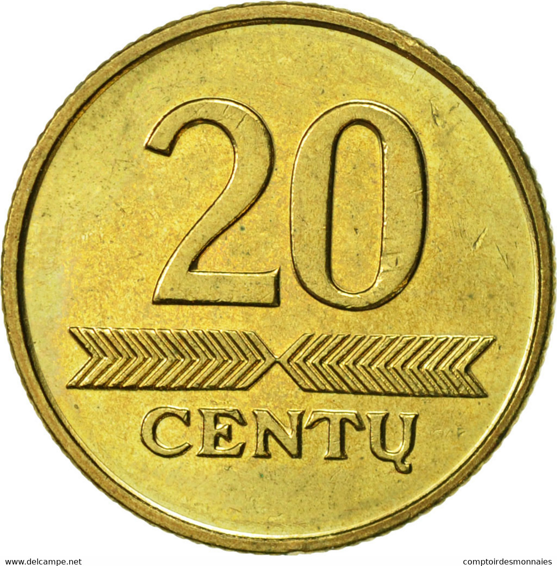 Monnaie, Lithuania, 20 Centu, 1997, SUP, Nickel-brass, KM:107 - Lituania