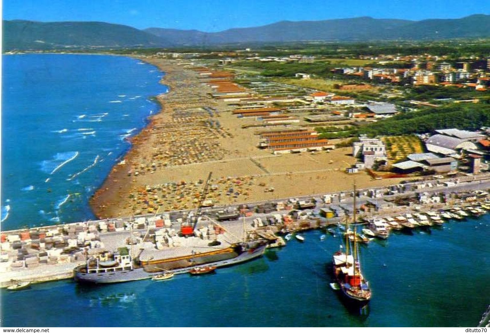 Marina Di Carrara - Dall'aereo - Panorama - 41820 - Formato Grande Viaggiata &ndash; E 2 - Carrara