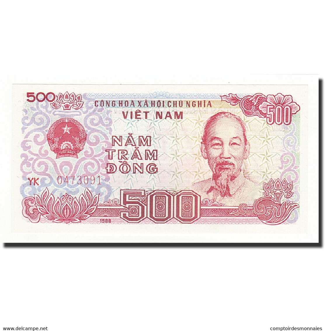 Billet, Viet Nam, 500 D<ox>ng, 1988, KM:101b, NEUF - Vietnam