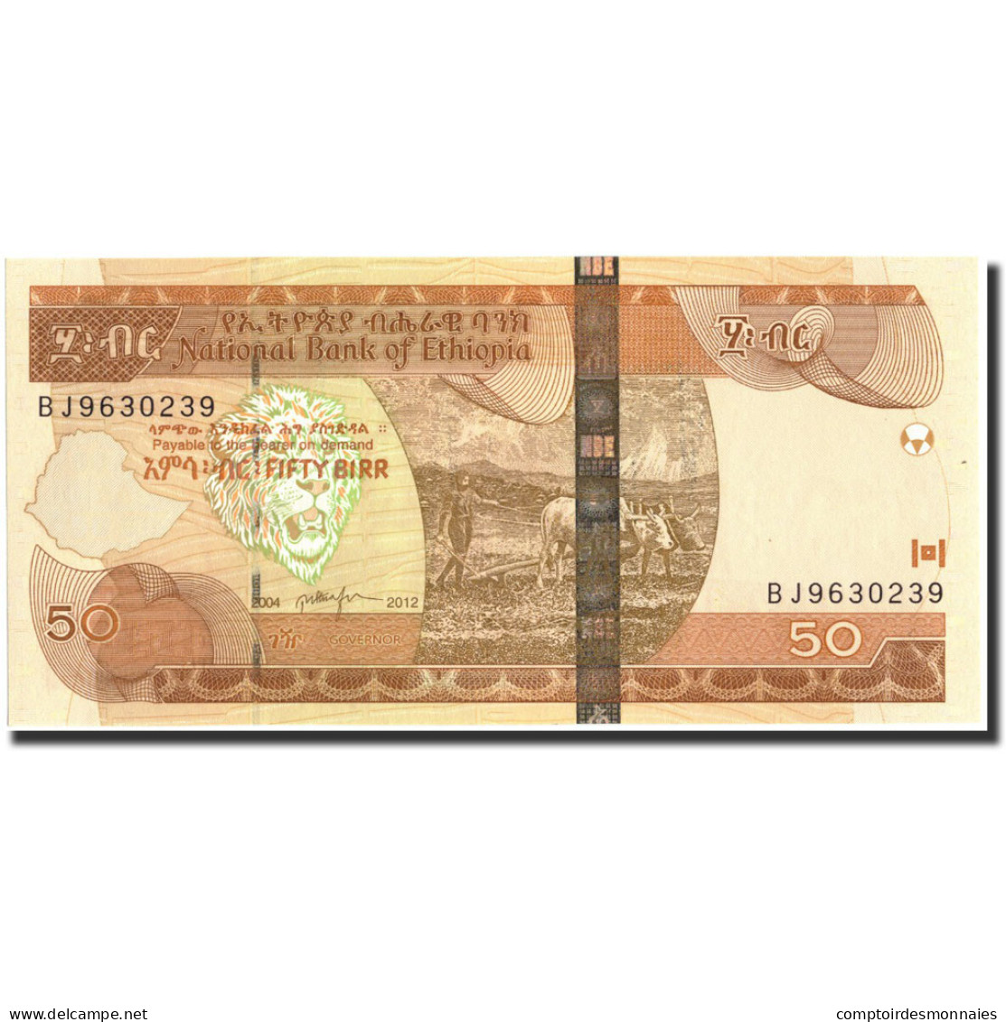 Billet, Éthiopie, 50 Birr, 2012, 2004 2012, KM:51e, NEUF - Ethiopie