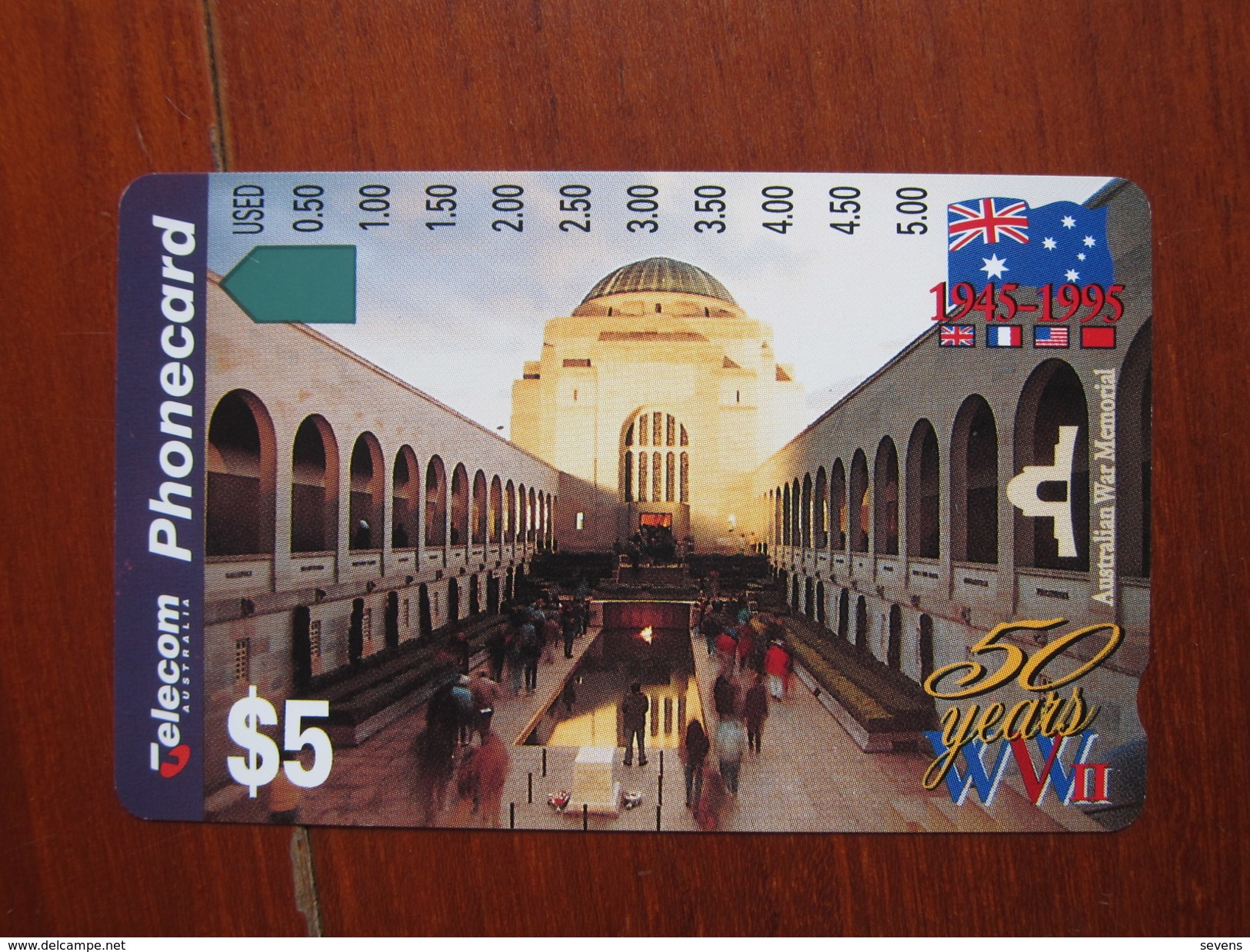 Private Issued Anritsu Phonecard, 50 Years Of WWII Australian War Memorial,mint - Australia