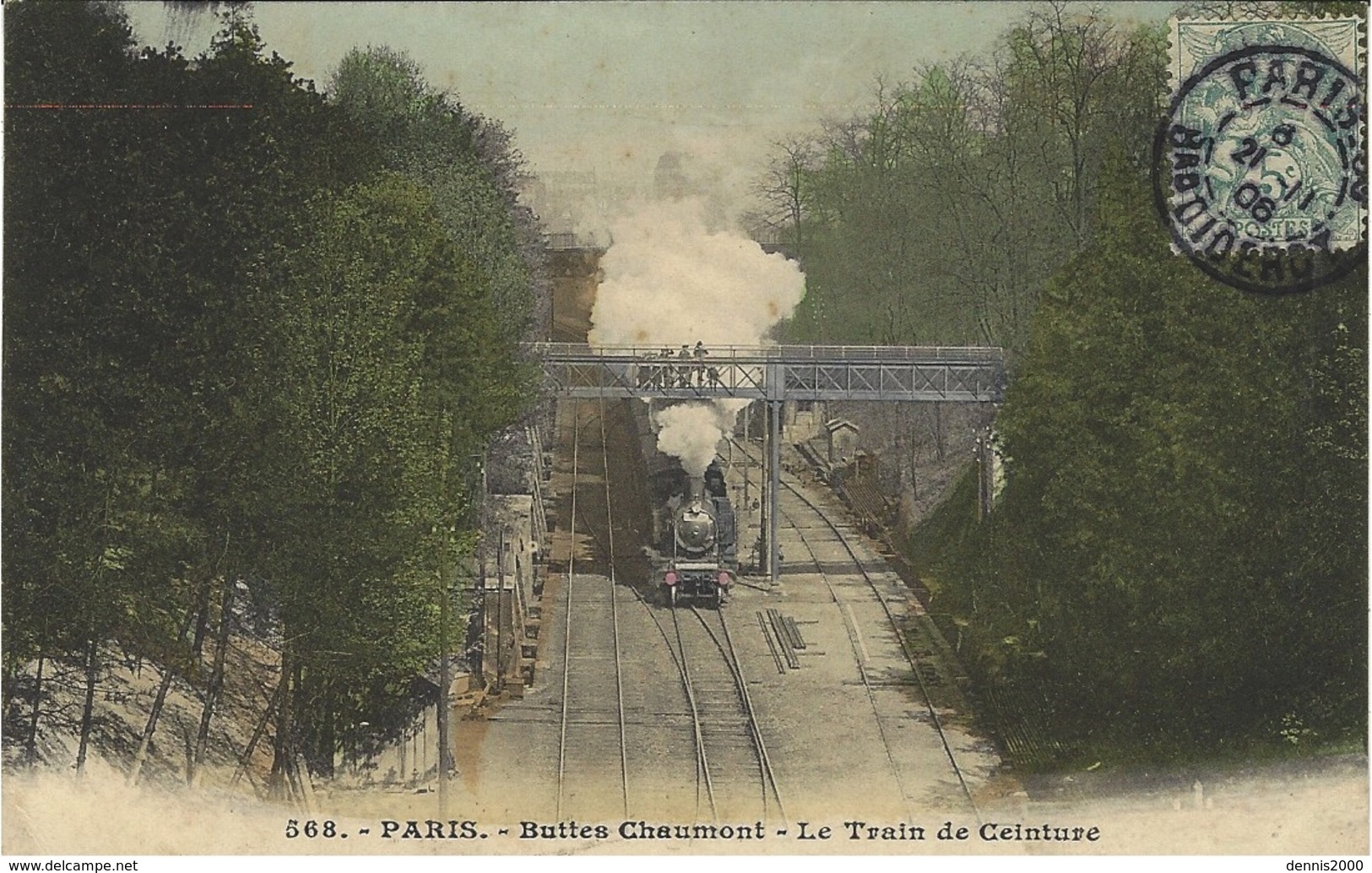 568- PARIS-buttes Chaumont -le Train De Ceinture - District 19
