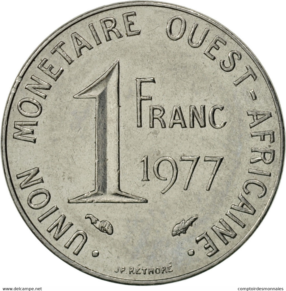 Monnaie, West African States, Franc, 1977, Paris, SUP, Steel, KM:8 - Costa De Marfil