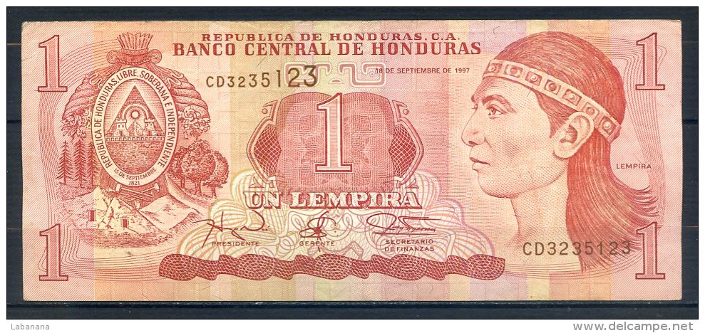 493-Honduras Billet De 1 Lempira 1997 CD323 - Honduras