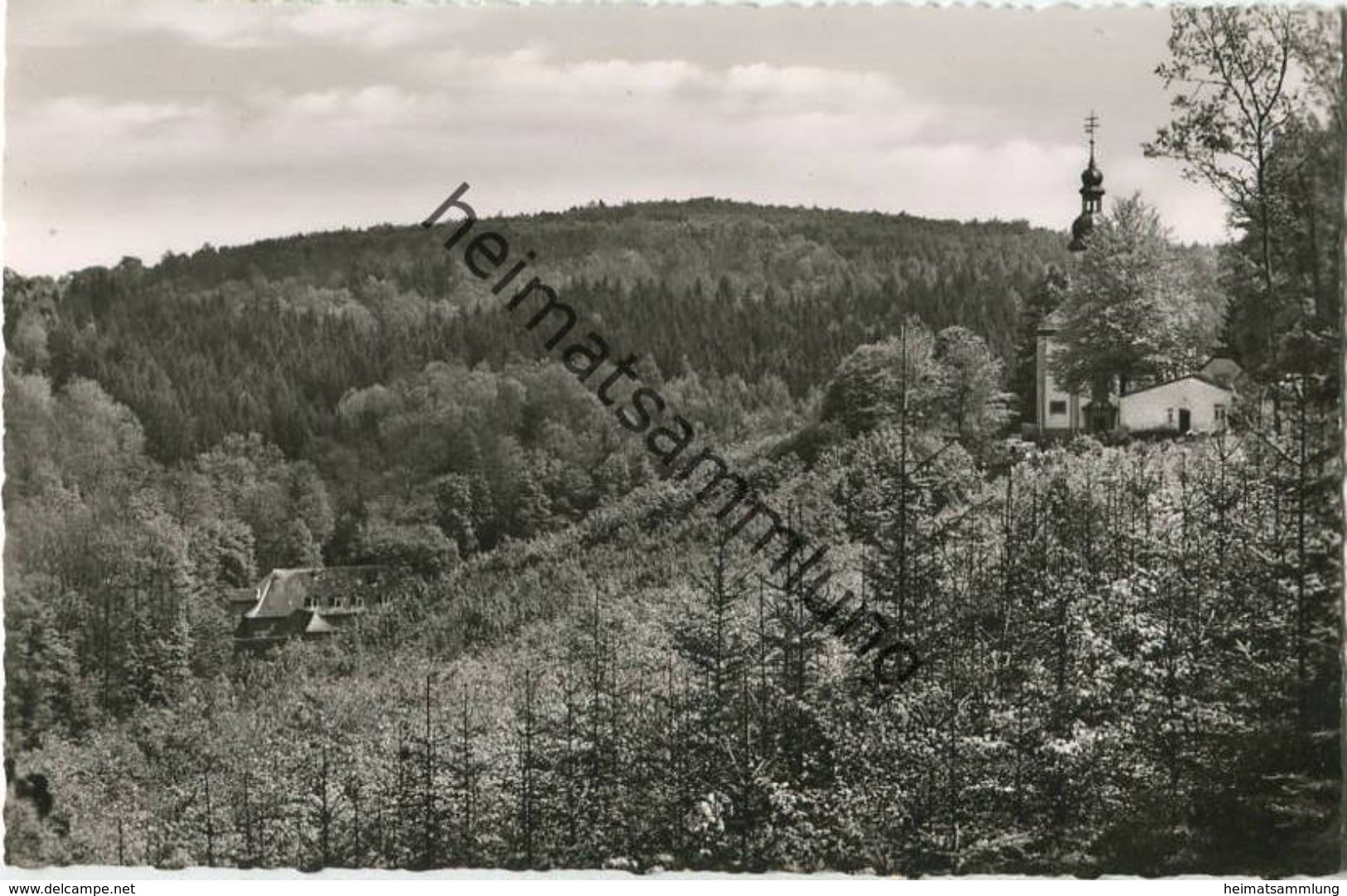 Wallfahrtsort Mariabuchen - Blick Auf Kirche Und Buchenmühle - Foto-AK - Verlag Schöning & Co. Lübeck - Lohr