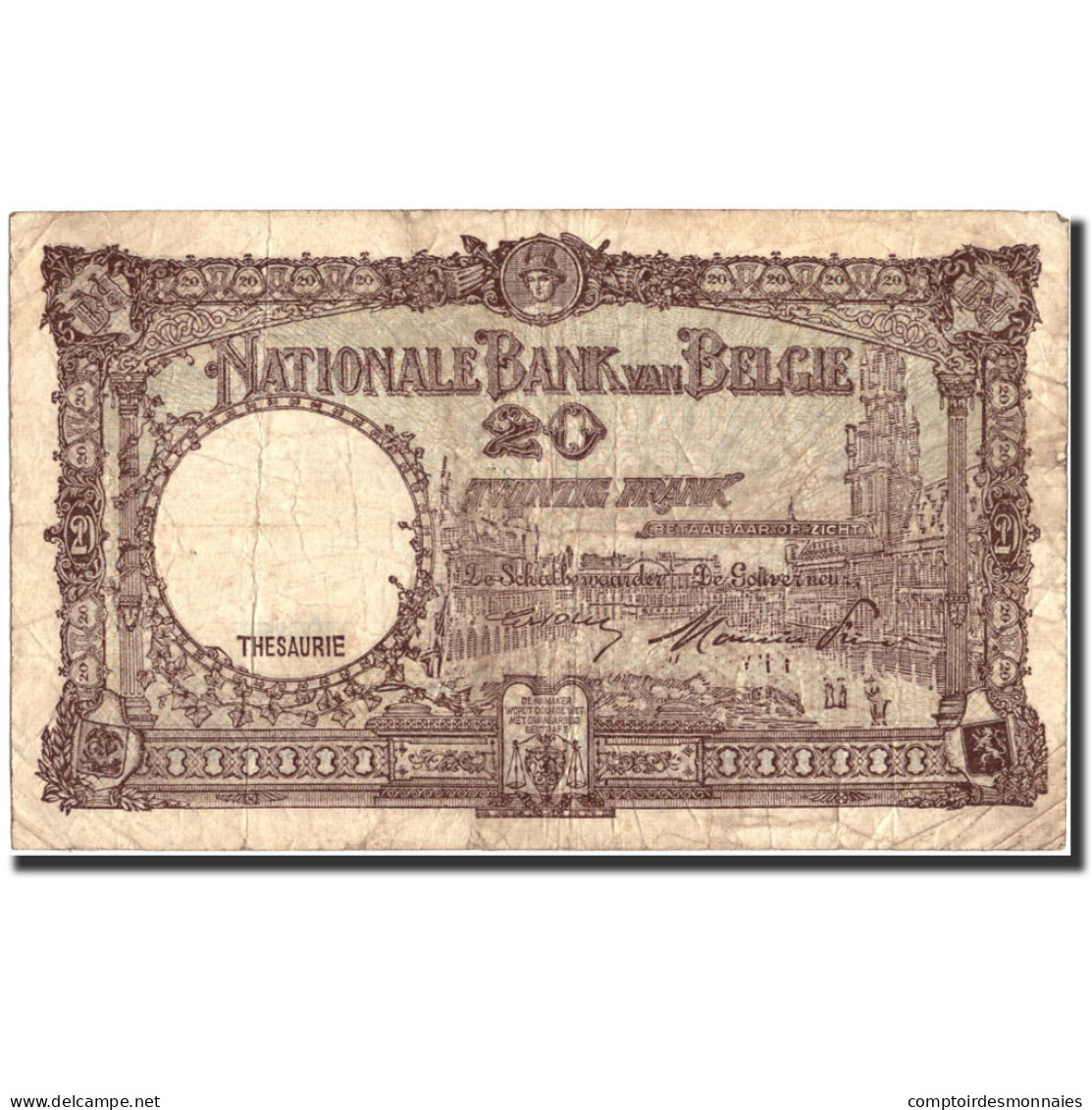 Billet, Belgique, 20 Francs, 1947, 1947-06-07, KM:111, TB - 20 Francs