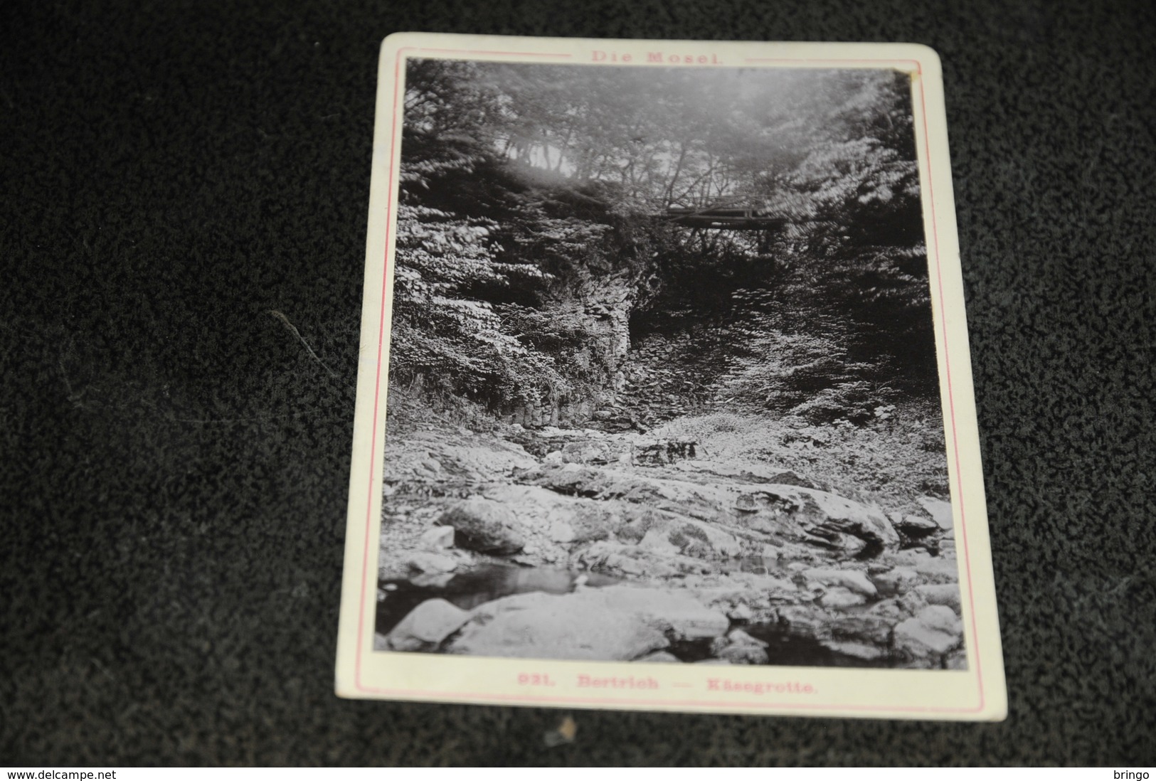 1605- Bertrich, Käsegrotte, Foto (ca.9.5 X 14,5 Cm.) Auf Pappe/Karton - Bad Bertrich