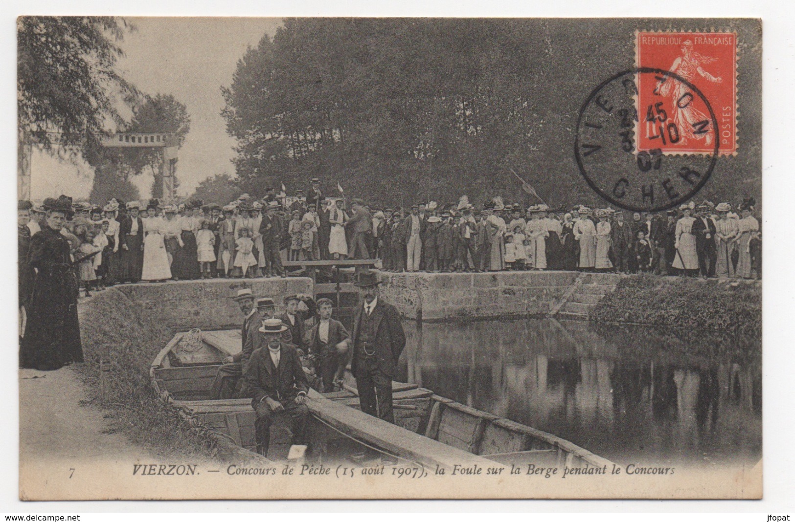 18 CHER - VIERZON Concours De Pêche 1907 (voir Descriptif) - Vierzon