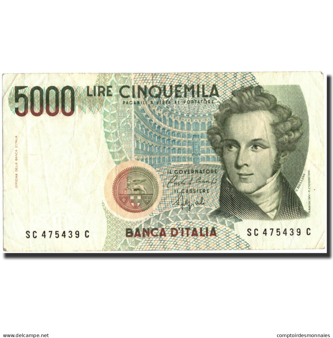 Billet, Italie, 5000 Lire, 1985, 1985, KM:111b, TB - 5.000 Lire