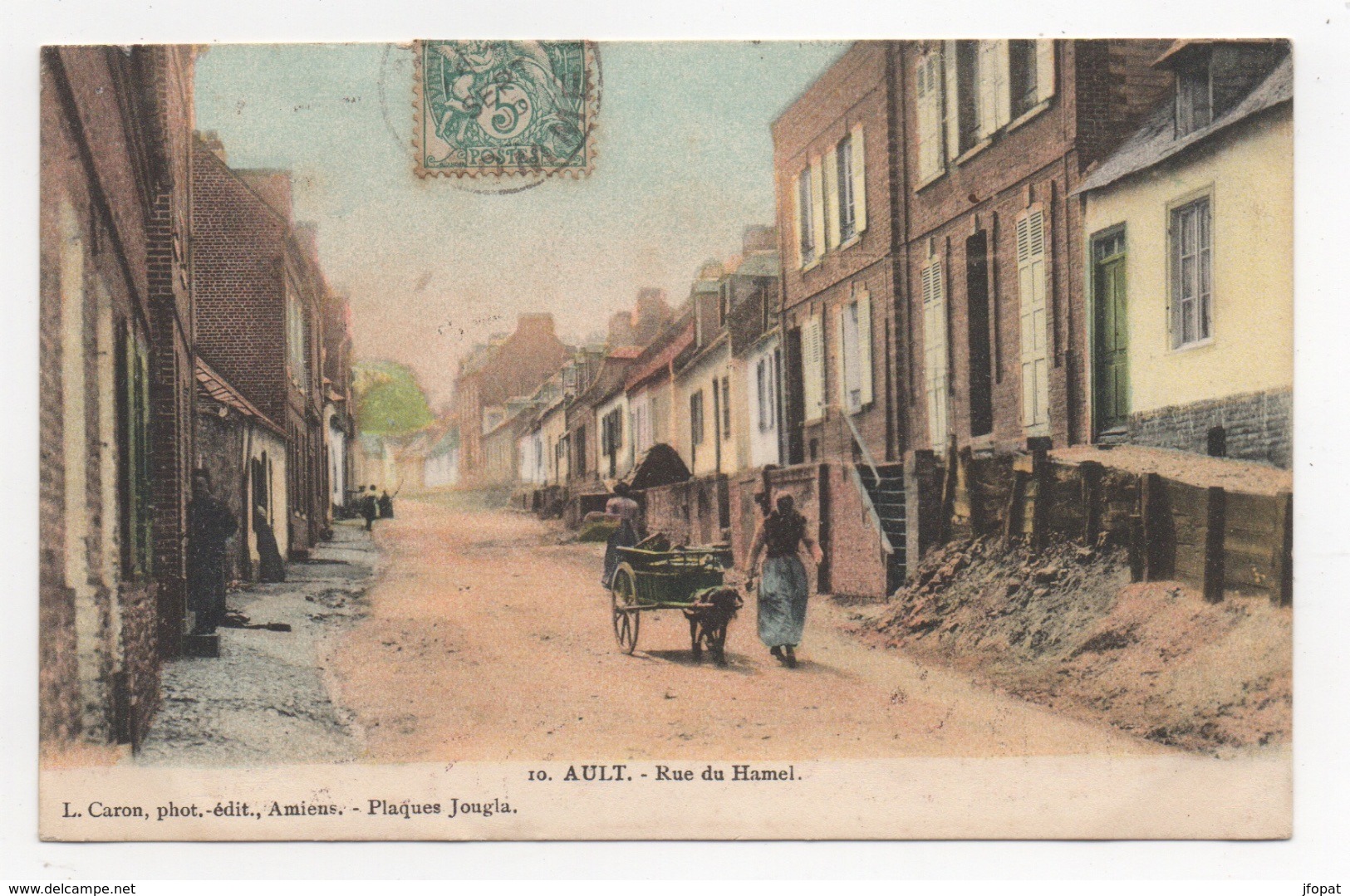 80 SOMME - AULT Rue Du Hamel, Voiture à Chien - Ault