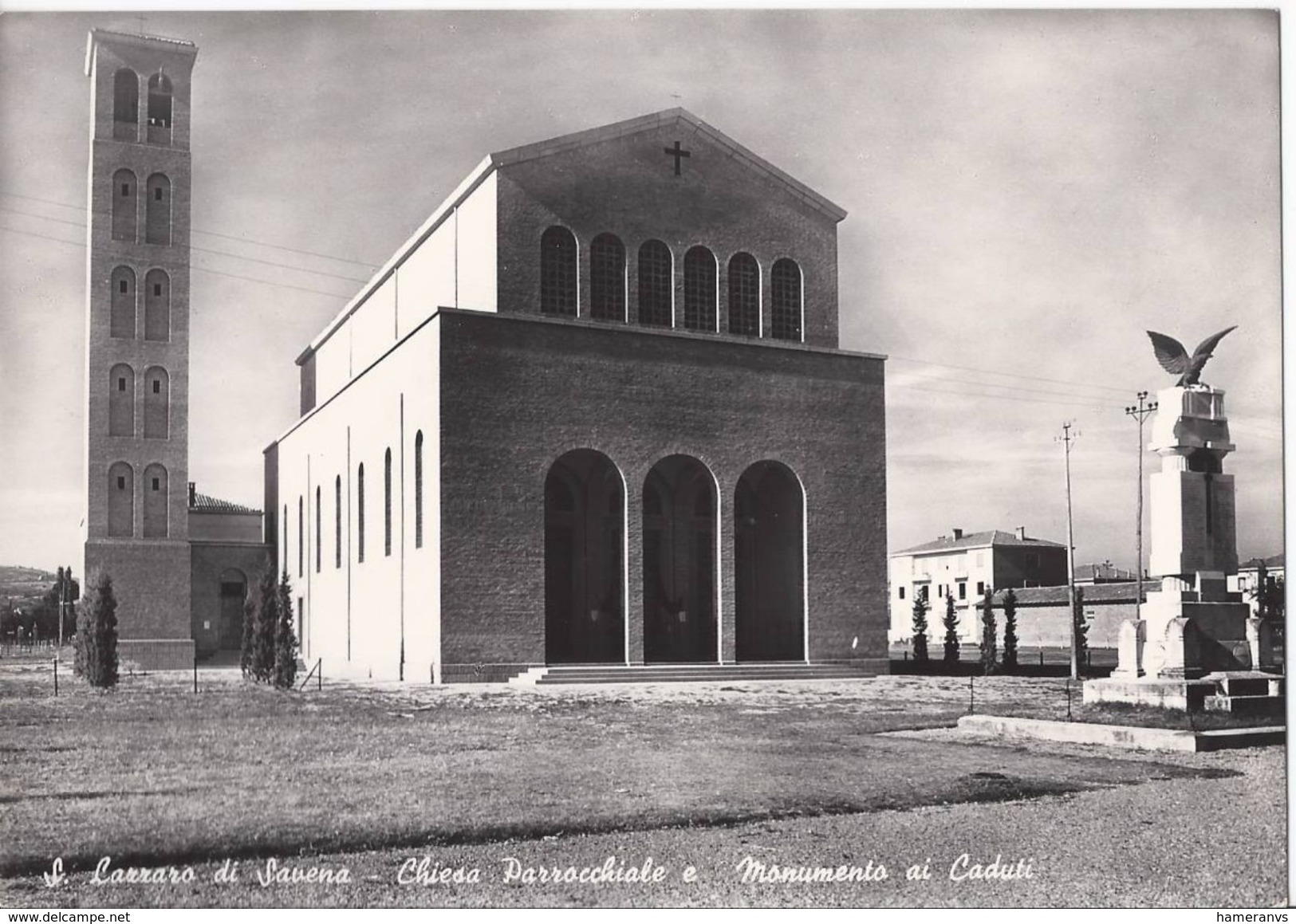 San Lazzaro Di Savena - Chiesa Parrocchiale E Monumento Ai Caduti - Bologna - H3634 - Bologna