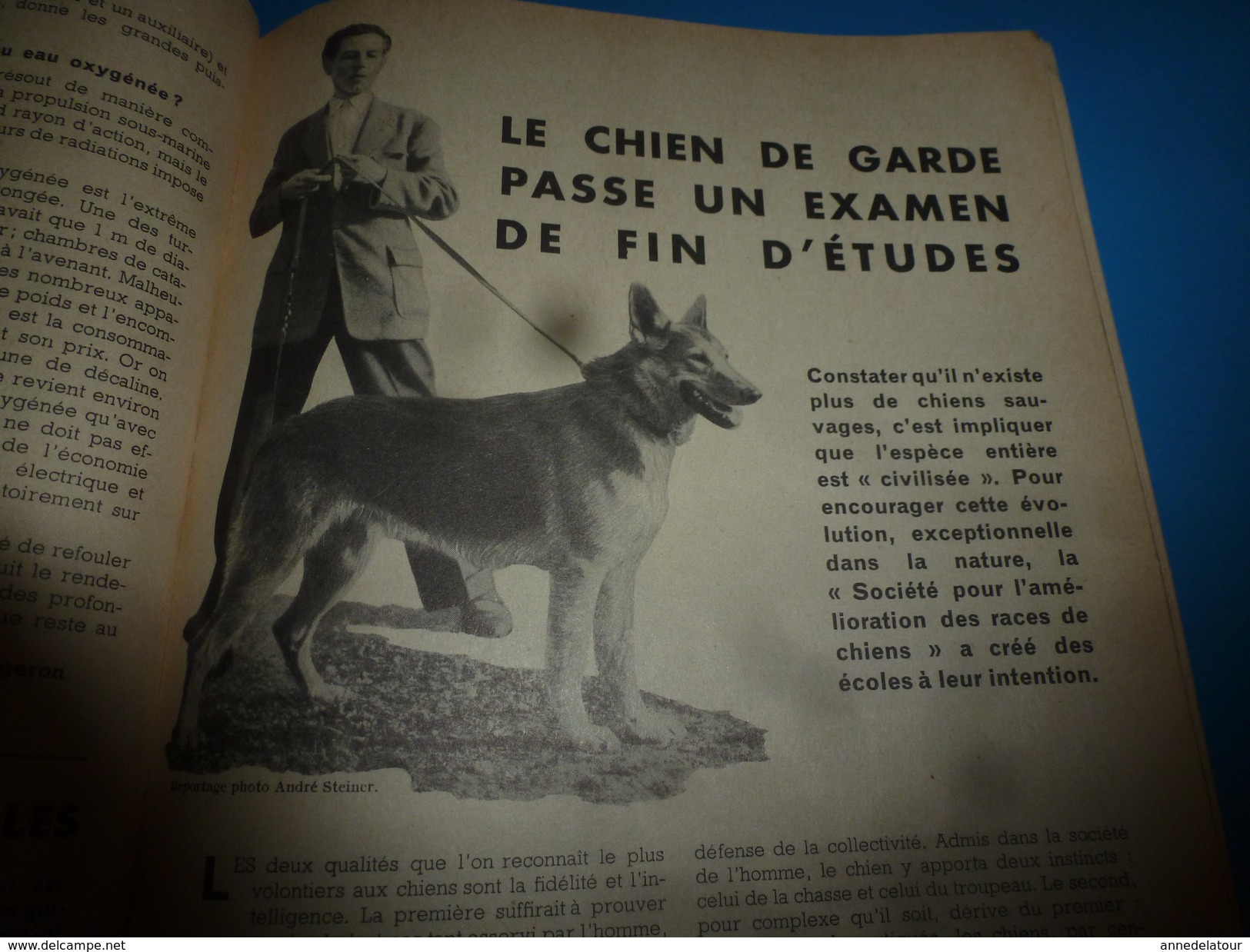 1954 SCIENCE Et VIE N° 441 : Dressage Des Chiens De Garde;..etc..voir SOMMAIRE En 2e Photo - Science