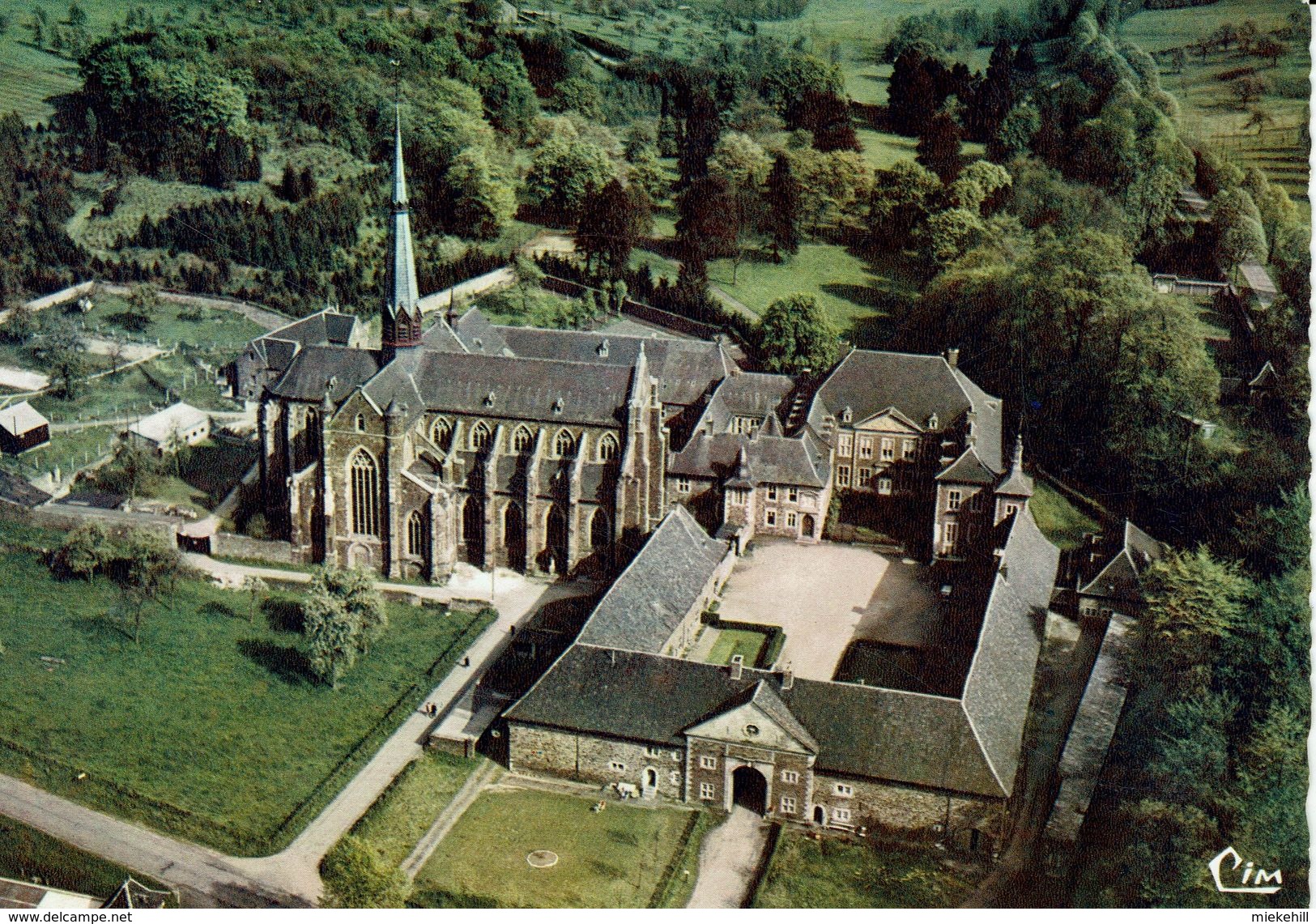 CHARNEUX-VUE AERIENNE DE L'ABBAYE NOTRE DAME DU VAL-DIEU - Aubel