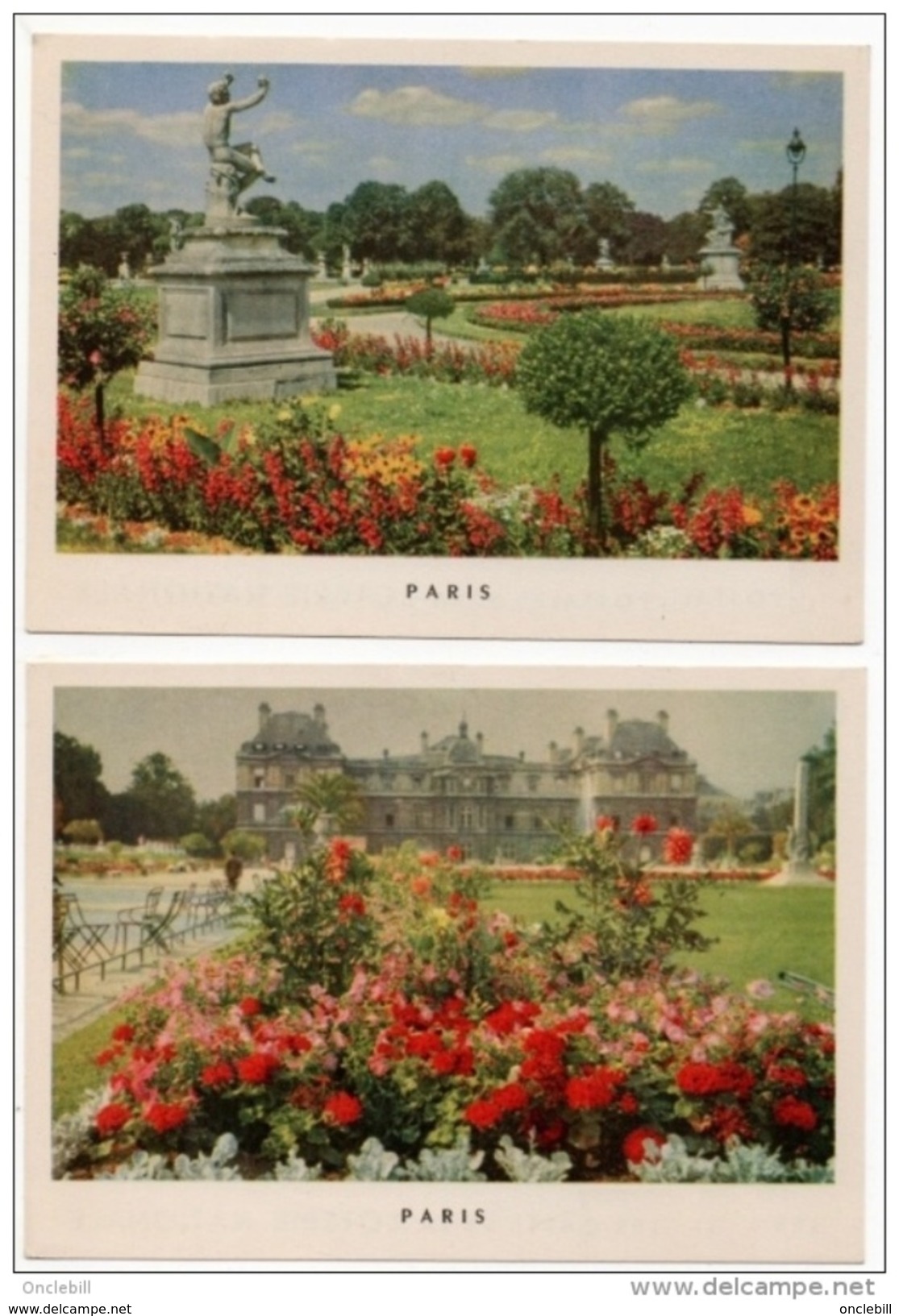 Jardins Botanique Paris Loterie Nationale Lot De 7 Cp 1950 état Superbe - Ile-de-France