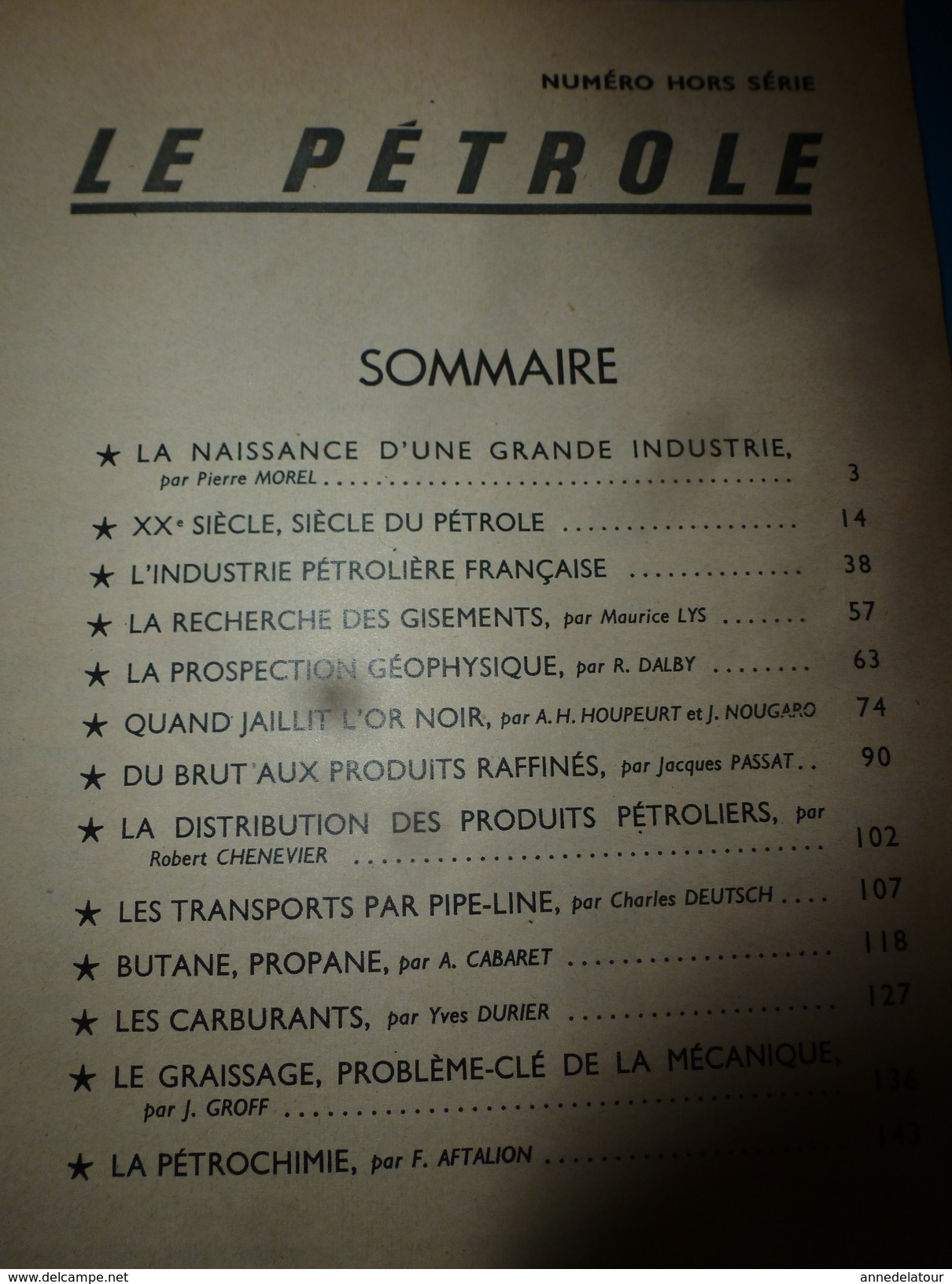 1954 SCIENCE Et VIE N° HORS-SERIE  Sur Le PETROLE - Science