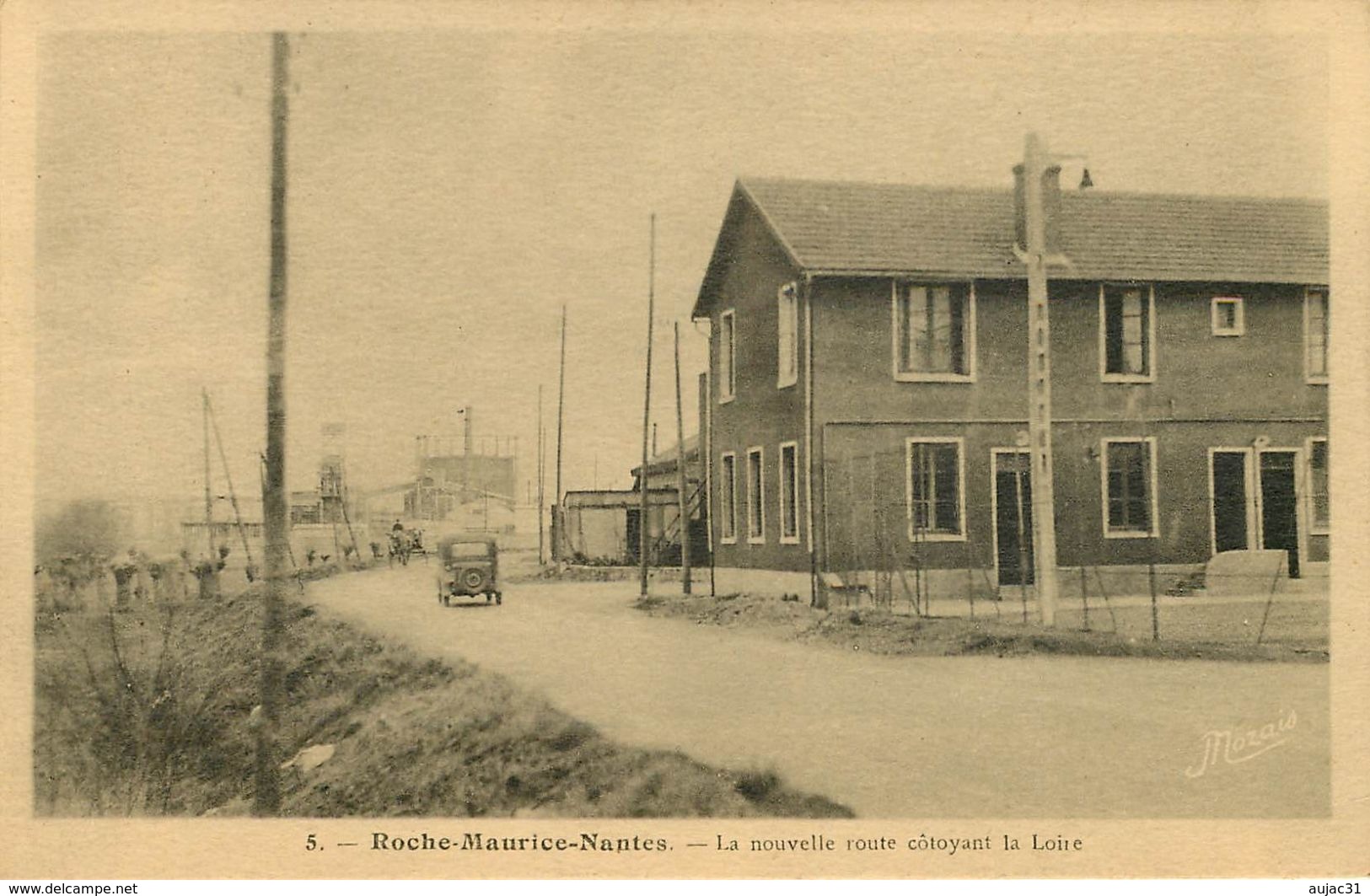 Dép 44 - Nantes - Roche Maurice - La Nouvelle Route Côtoyant La Loire - Bon état Général - Nantes