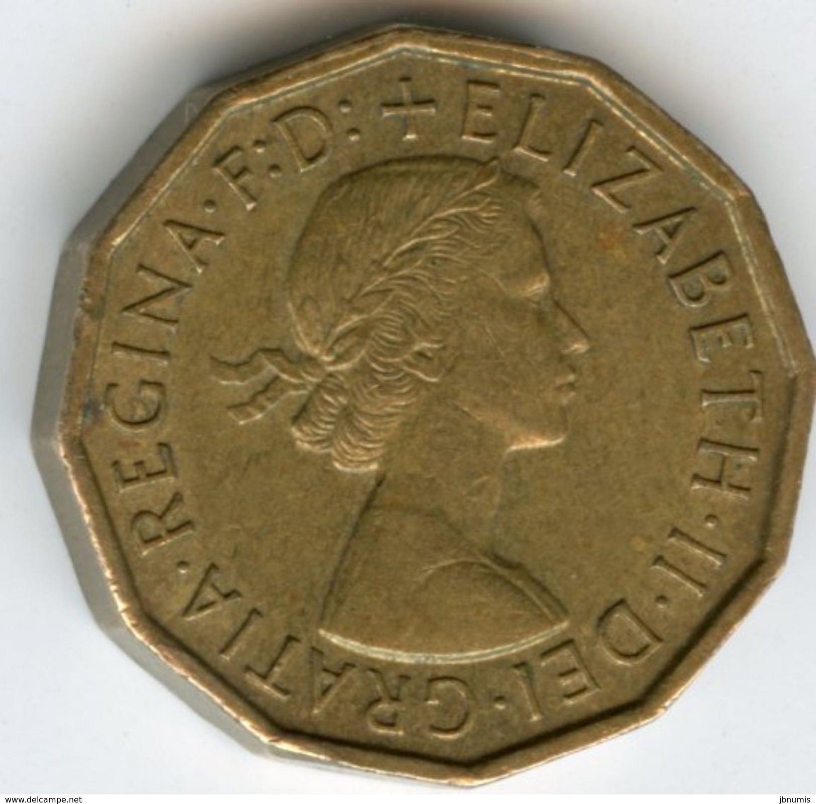 Grande-Bretagne Great Britain 3 Pence 1964 KM 900 - F. 3 Pence