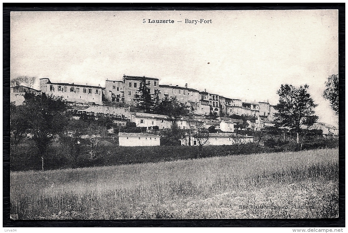 CPA ANCIENNE FRANCE- LAUZERTE (82)- BARY-FORT EN TRES GROS PLAN- CULTURES DEVANT - Lauzerte